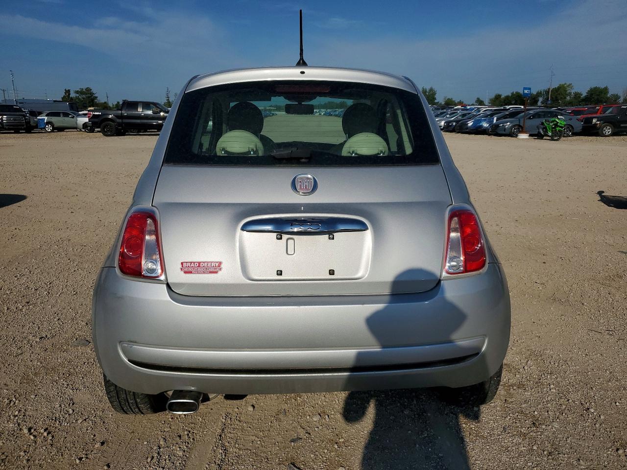 2012 Fiat 500 Pop Silver vin: 3C3CFFAR0CT347870
