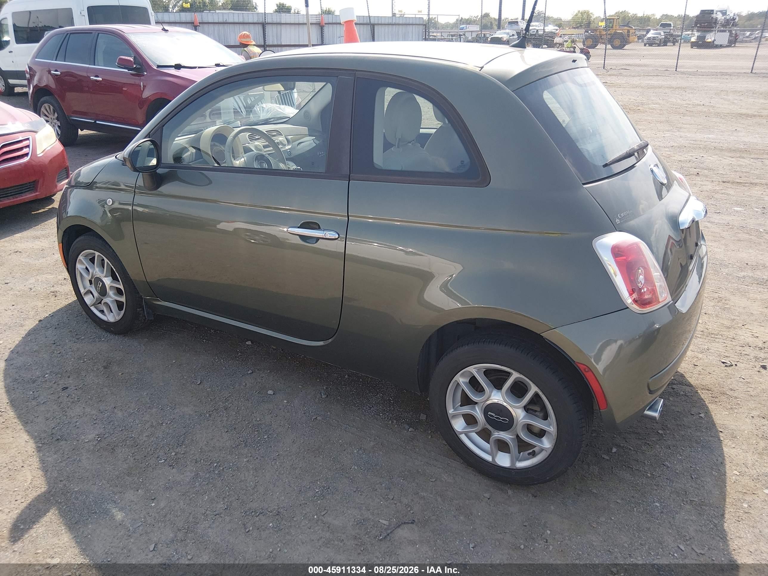 2012 Fiat 500 Pop Green vin: 3C3CFFAR0CT381274