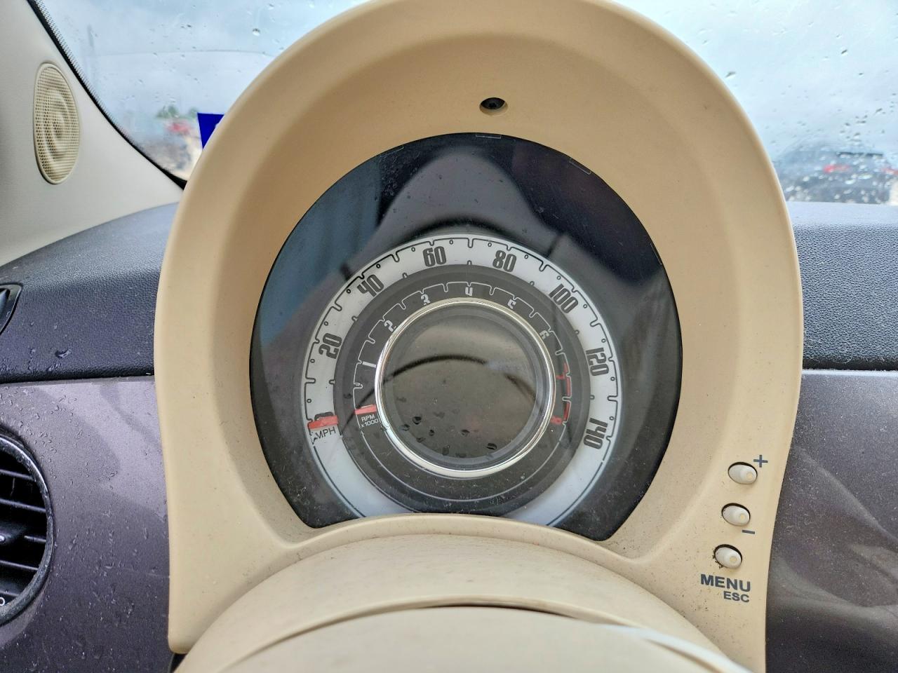 2012 Fiat 500 Gray vin: 3C3CFFAR0CT385129