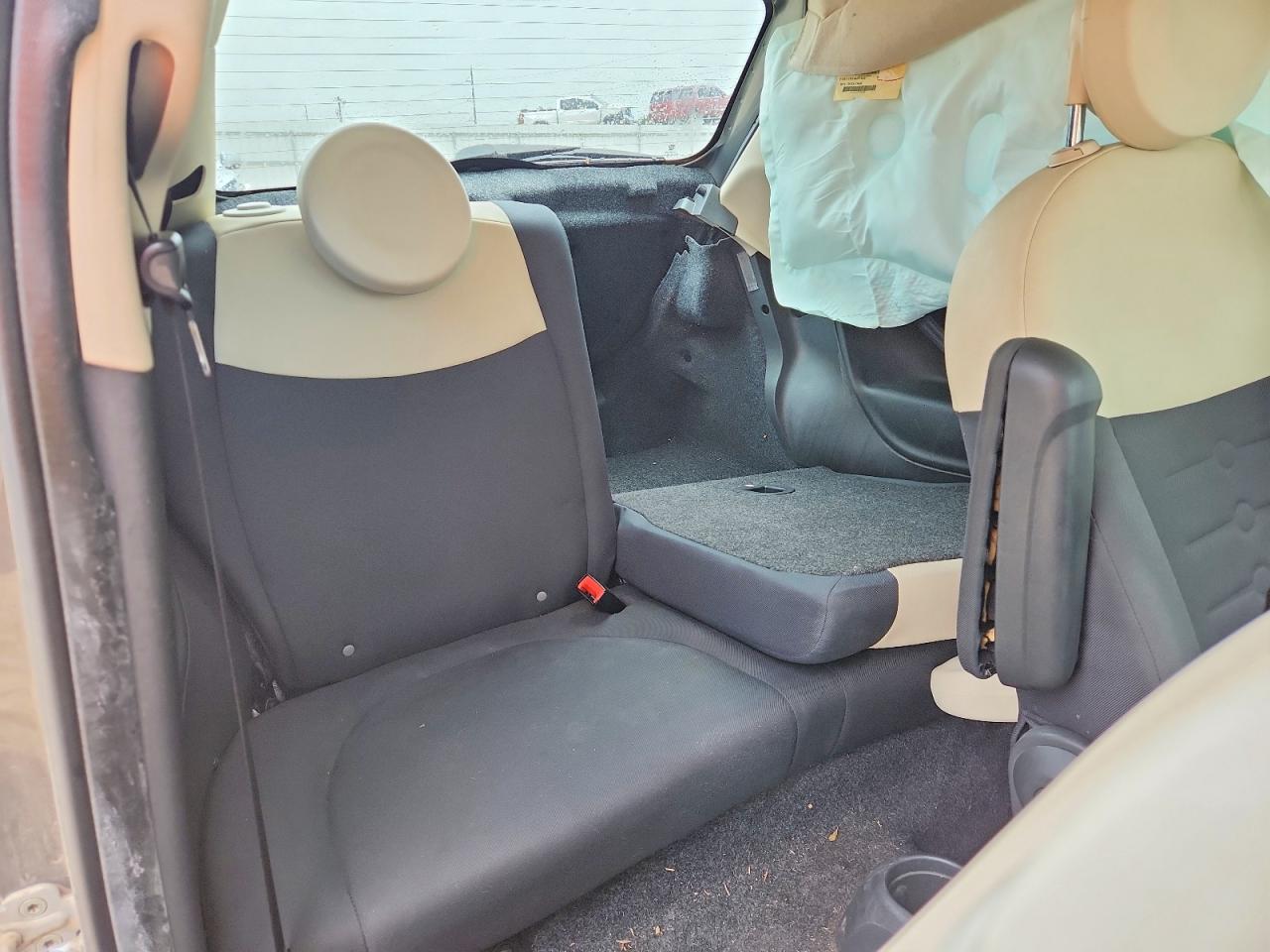 2012 Fiat 500 Gray vin: 3C3CFFAR0CT385129