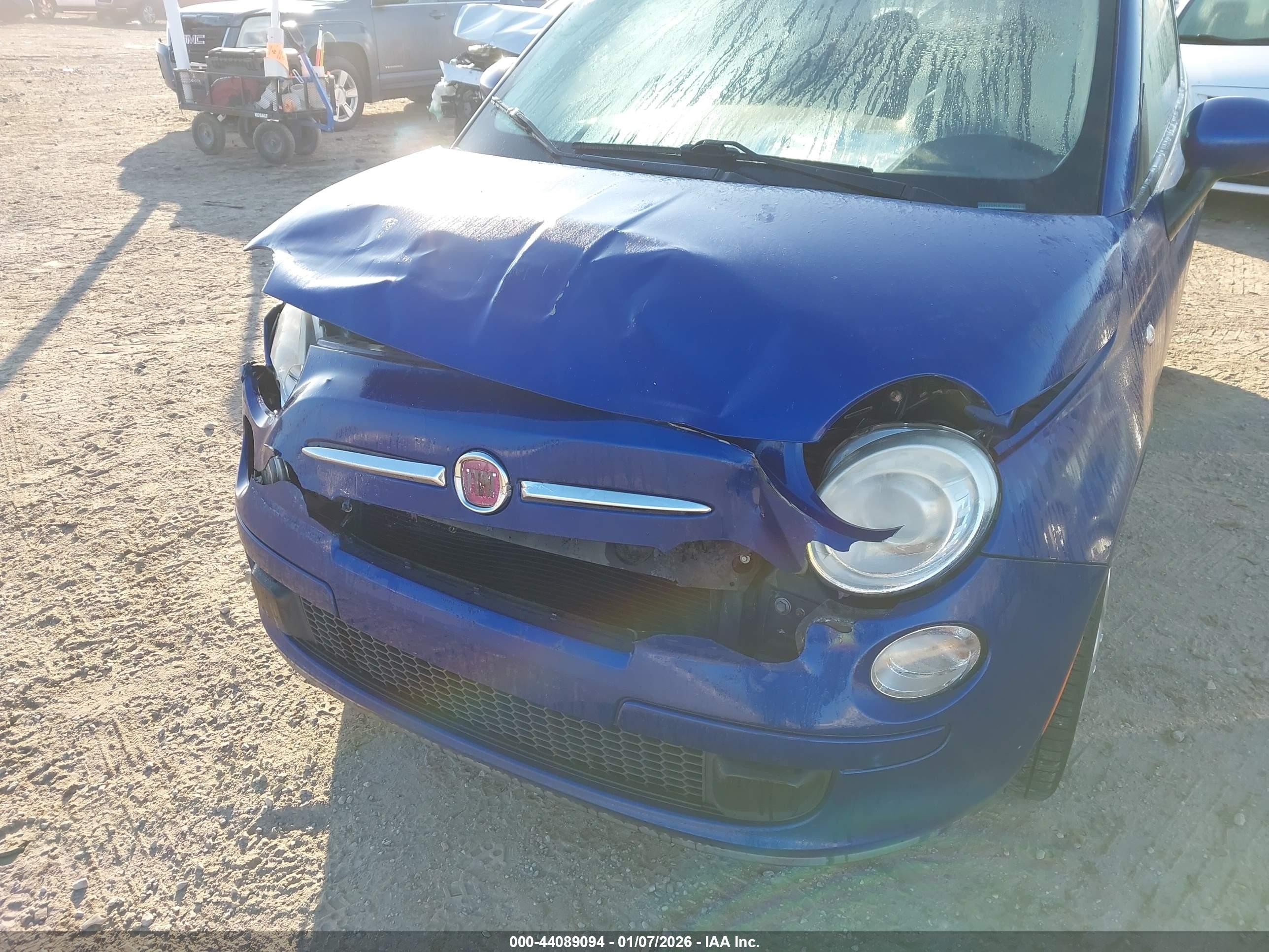 2013 Fiat 500 Pop Blue vin: 3C3CFFAR0DT575336