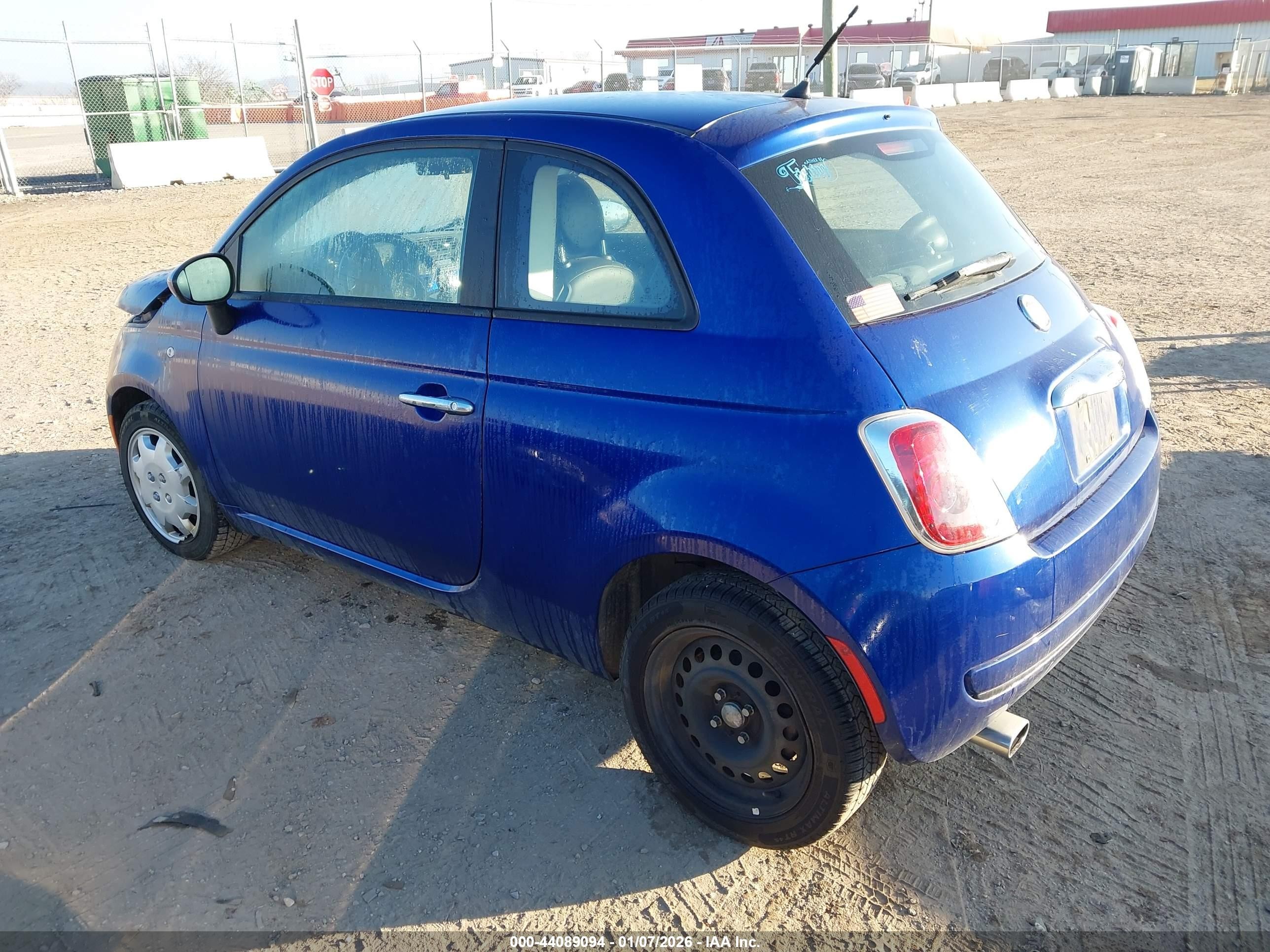 2013 Fiat 500 Pop Blue vin: 3C3CFFAR0DT575336