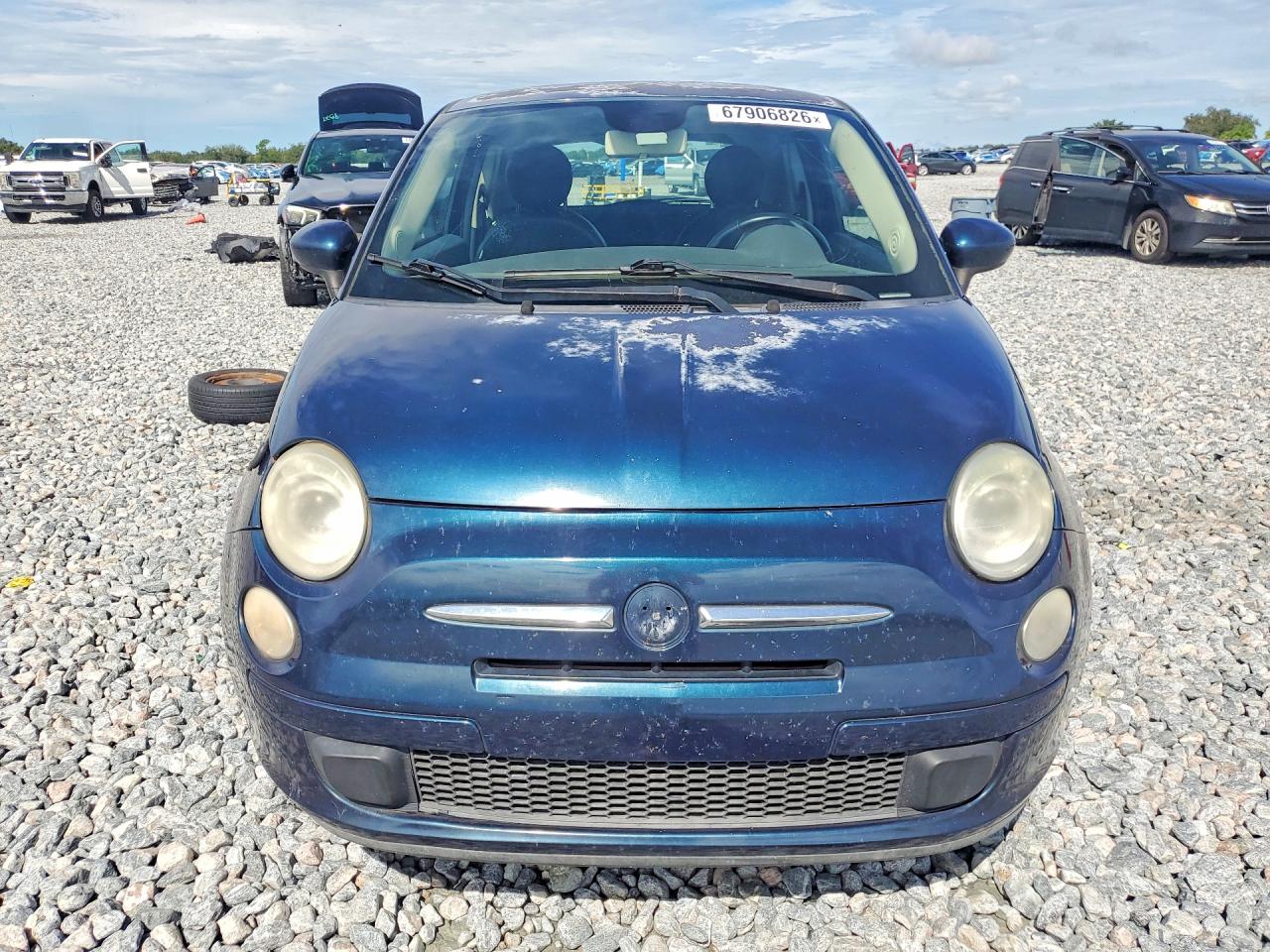 2013 Fiat 500 Pop Blue vin: 3C3CFFAR0DT752256