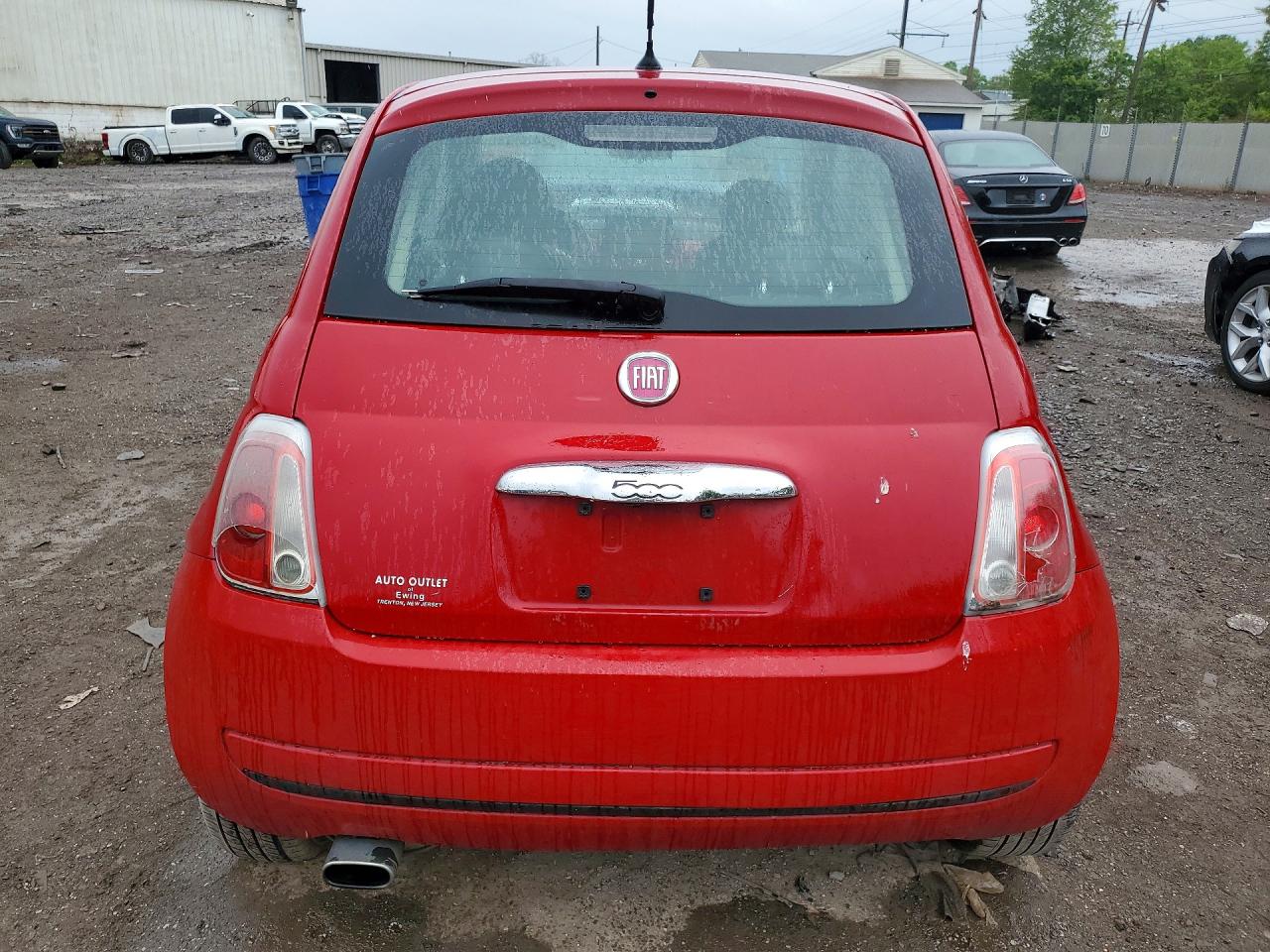 2012 Fiat 500 Pop Red vin: 3C3CFFAR1CT280678