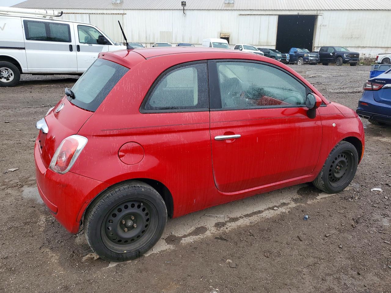 2012 Fiat 500 Pop Red vin: 3C3CFFAR1CT280678
