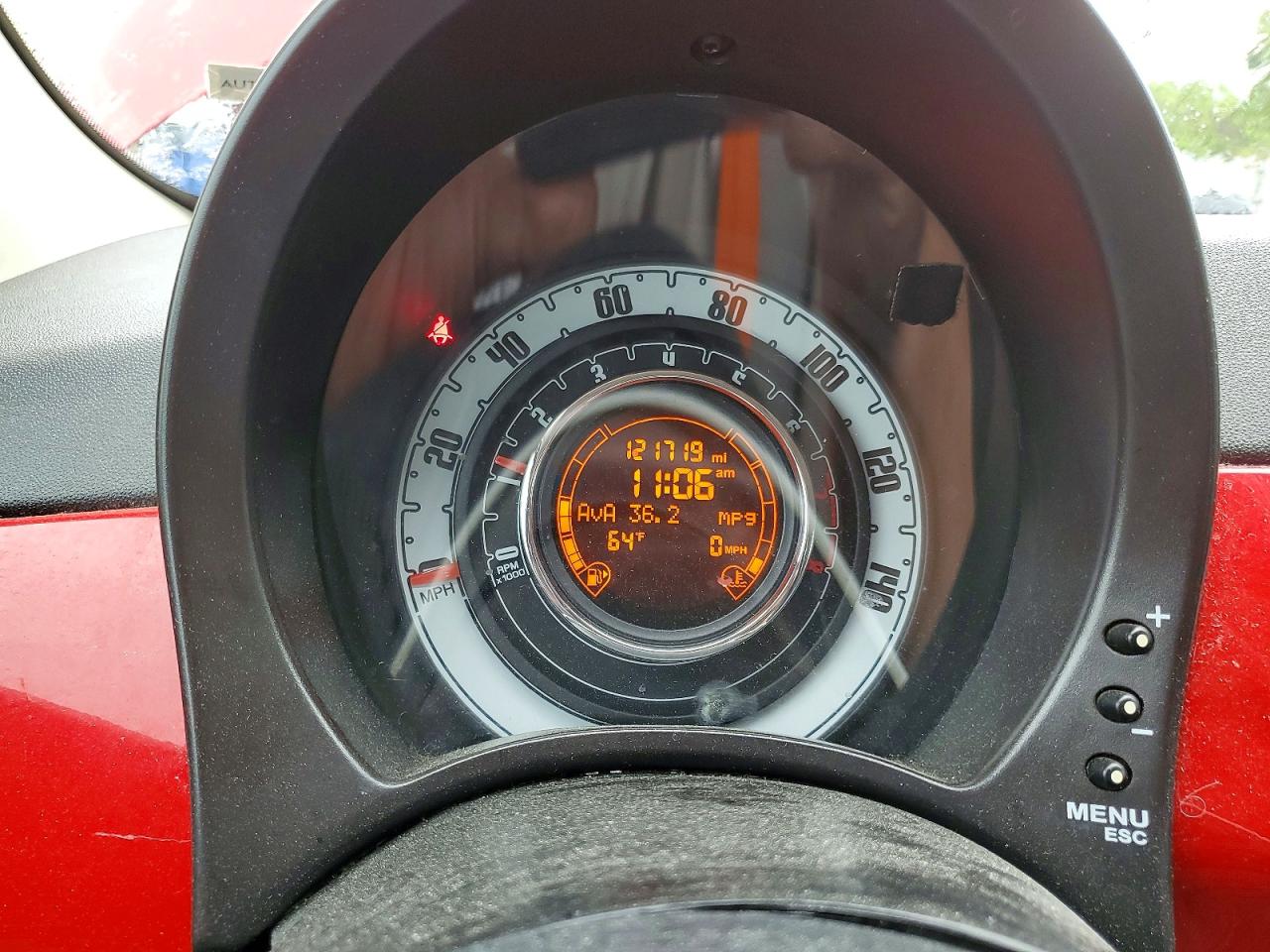 2012 Fiat 500 Pop Red vin: 3C3CFFAR1CT280678