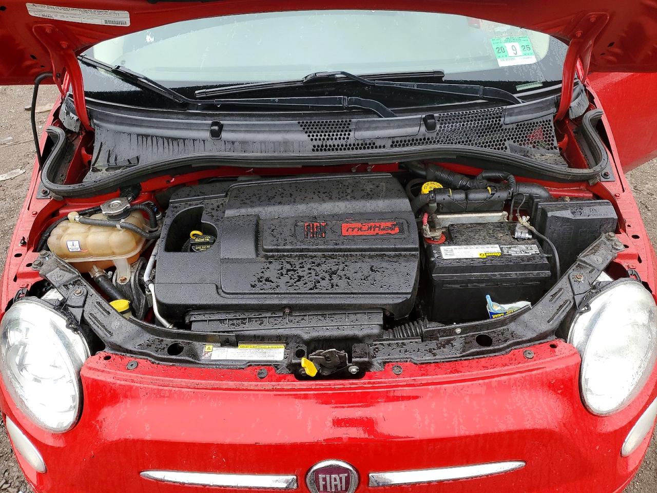 2012 Fiat 500 Pop Red vin: 3C3CFFAR1CT280678