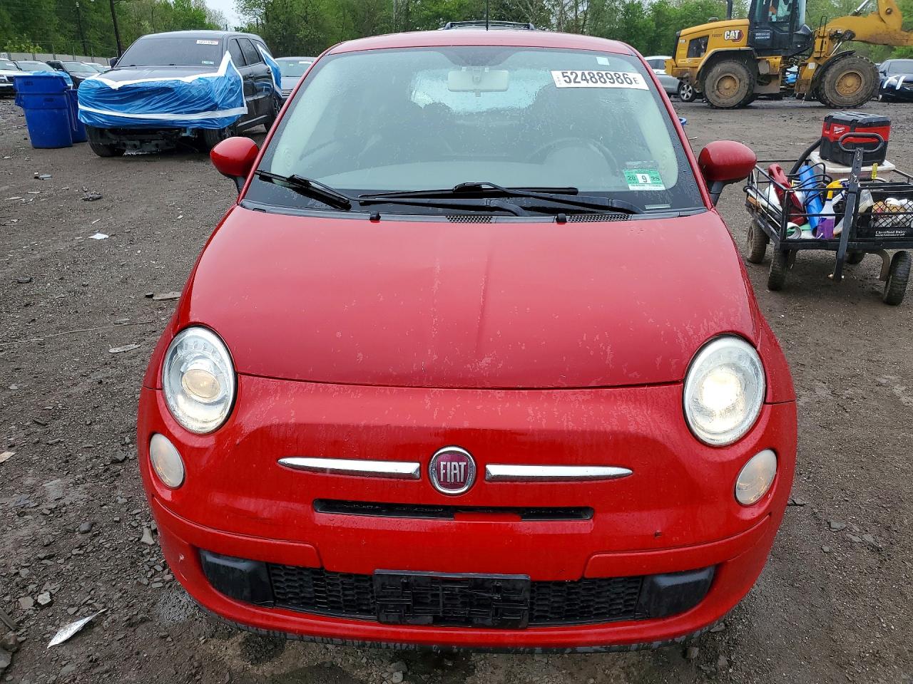 2012 Fiat 500 Pop Red vin: 3C3CFFAR1CT280678