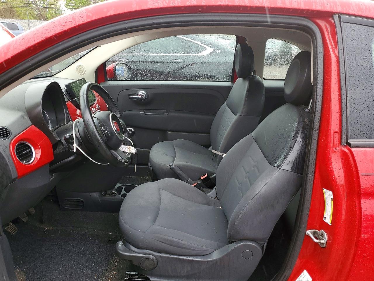 2012 Fiat 500 Pop Red vin: 3C3CFFAR1CT280678