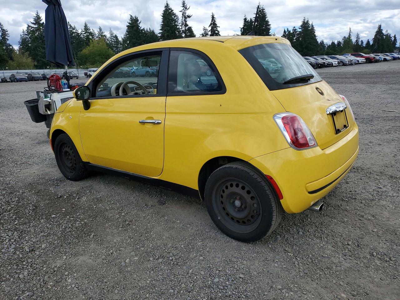 2012 Fiat 500 Pop Yellow vin: 3C3CFFAR1CT383728