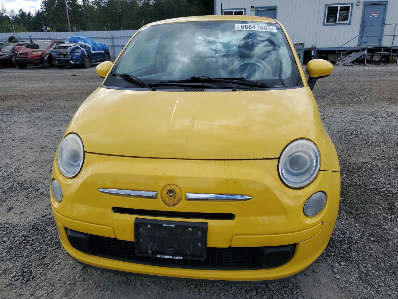 2012 Fiat 500 Pop Yellow vin: 3C3CFFAR1CT383728