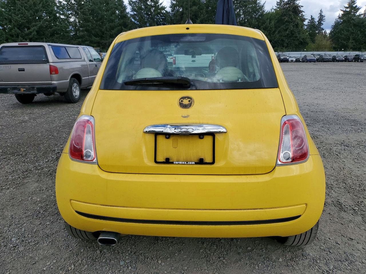 2012 Fiat 500 Pop Yellow vin: 3C3CFFAR1CT383728