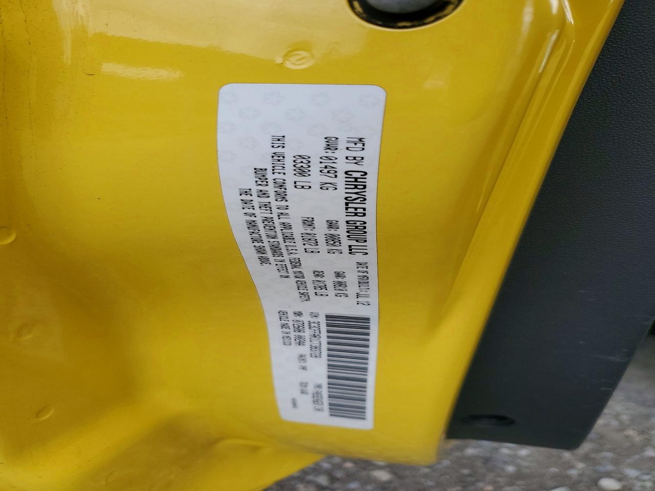2012 Fiat 500 Pop Yellow vin: 3C3CFFAR1CT383728