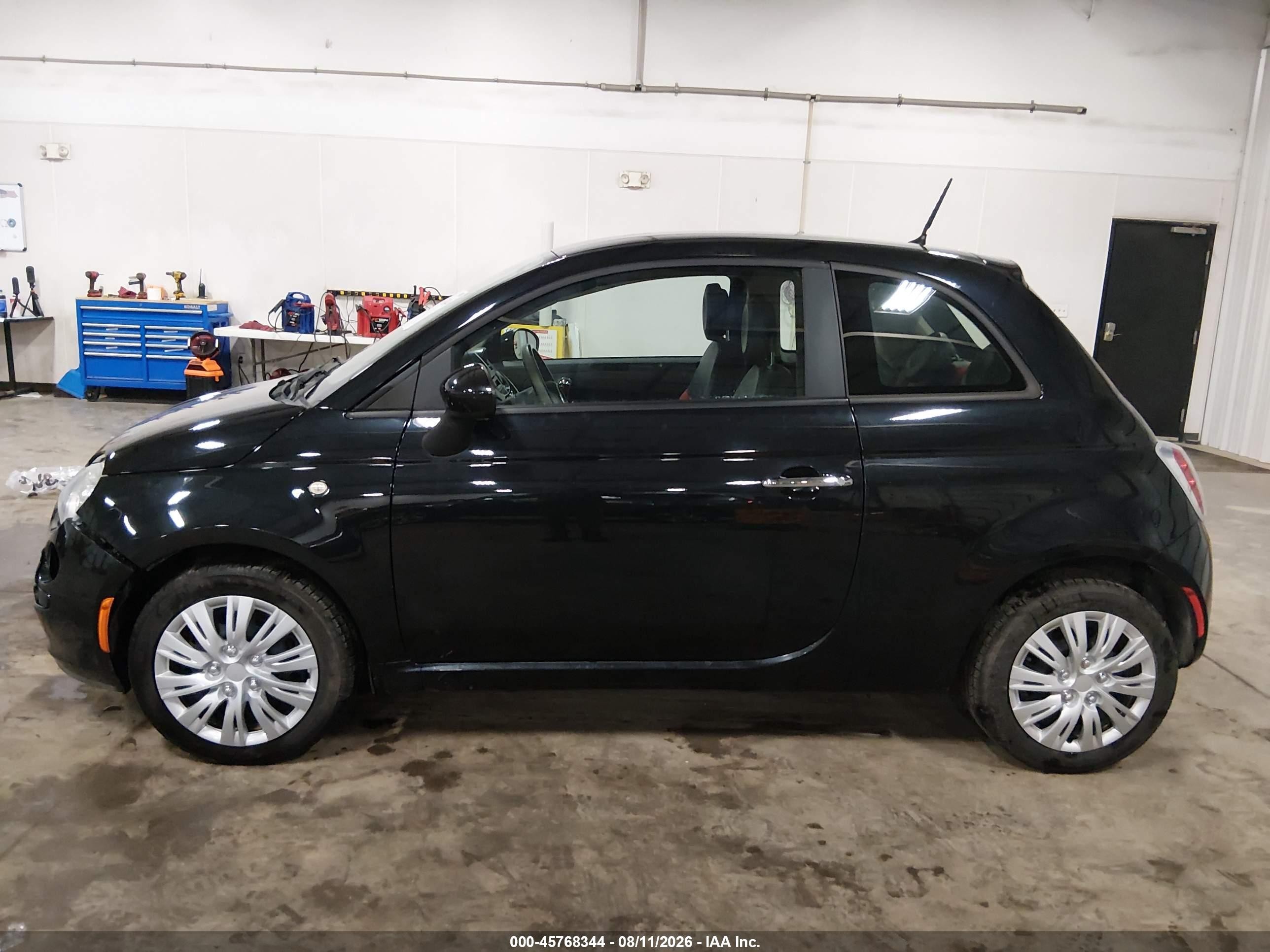2013 Fiat 500 Pop Black vin: 3C3CFFAR1DT575197