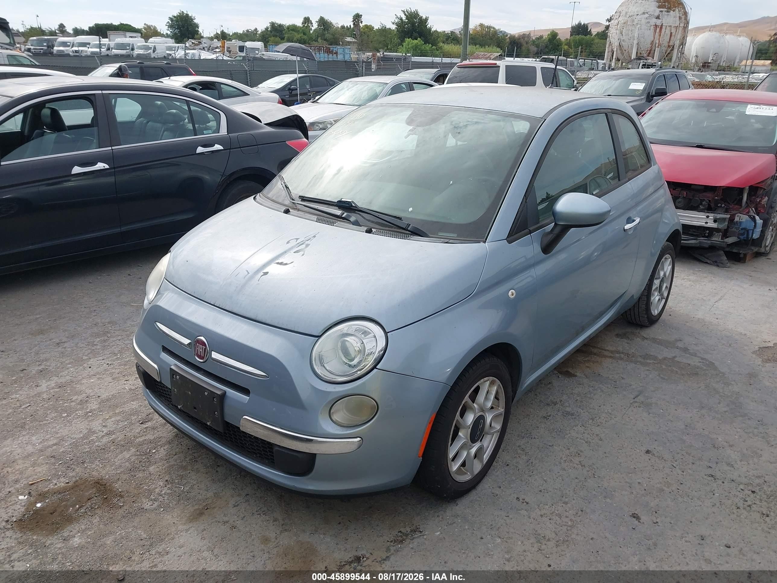 2013 Fiat 500 Pop Light Blue vin: 3C3CFFAR1DT689605