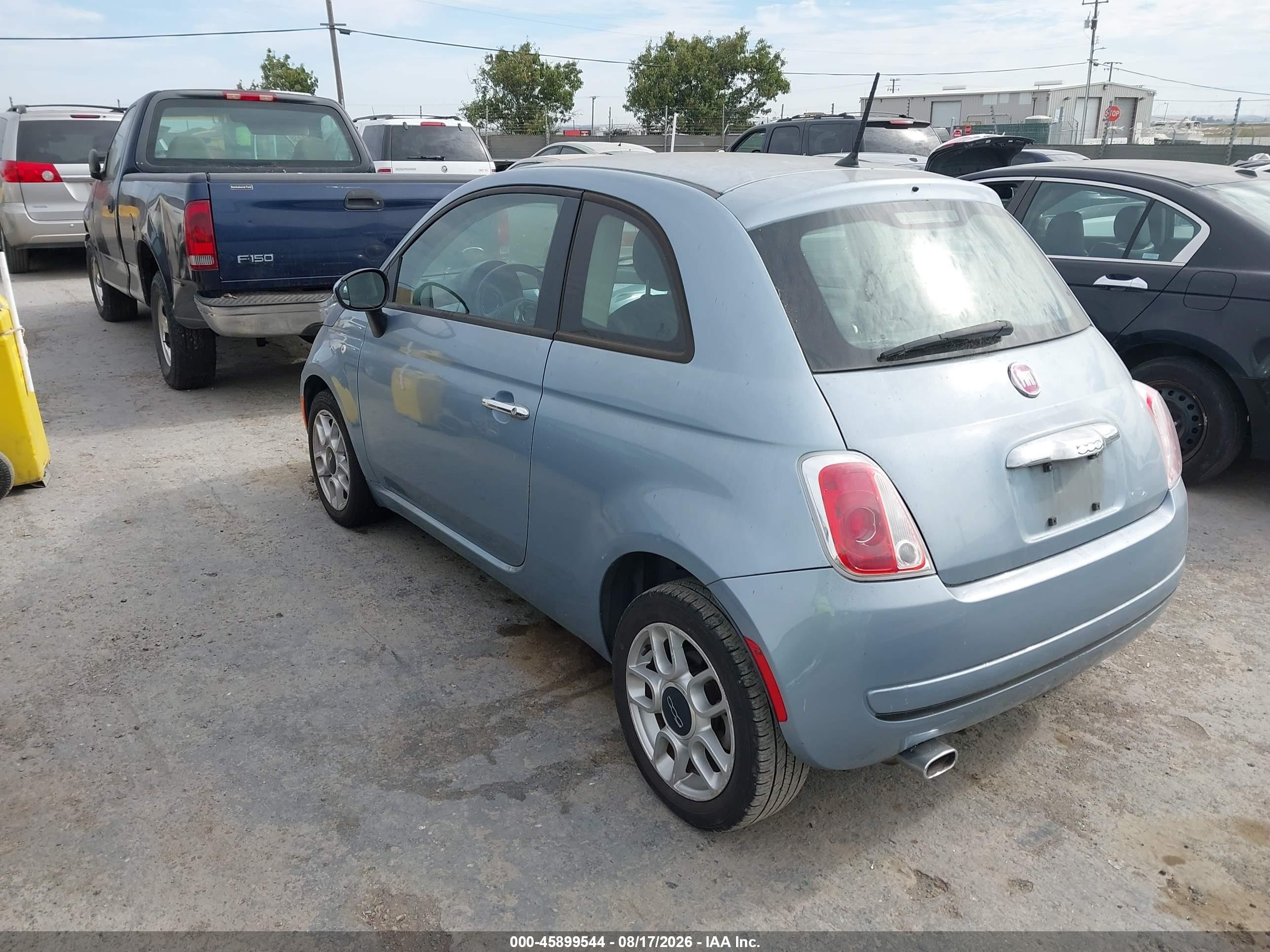 2013 Fiat 500 Pop Light Blue vin: 3C3CFFAR1DT689605