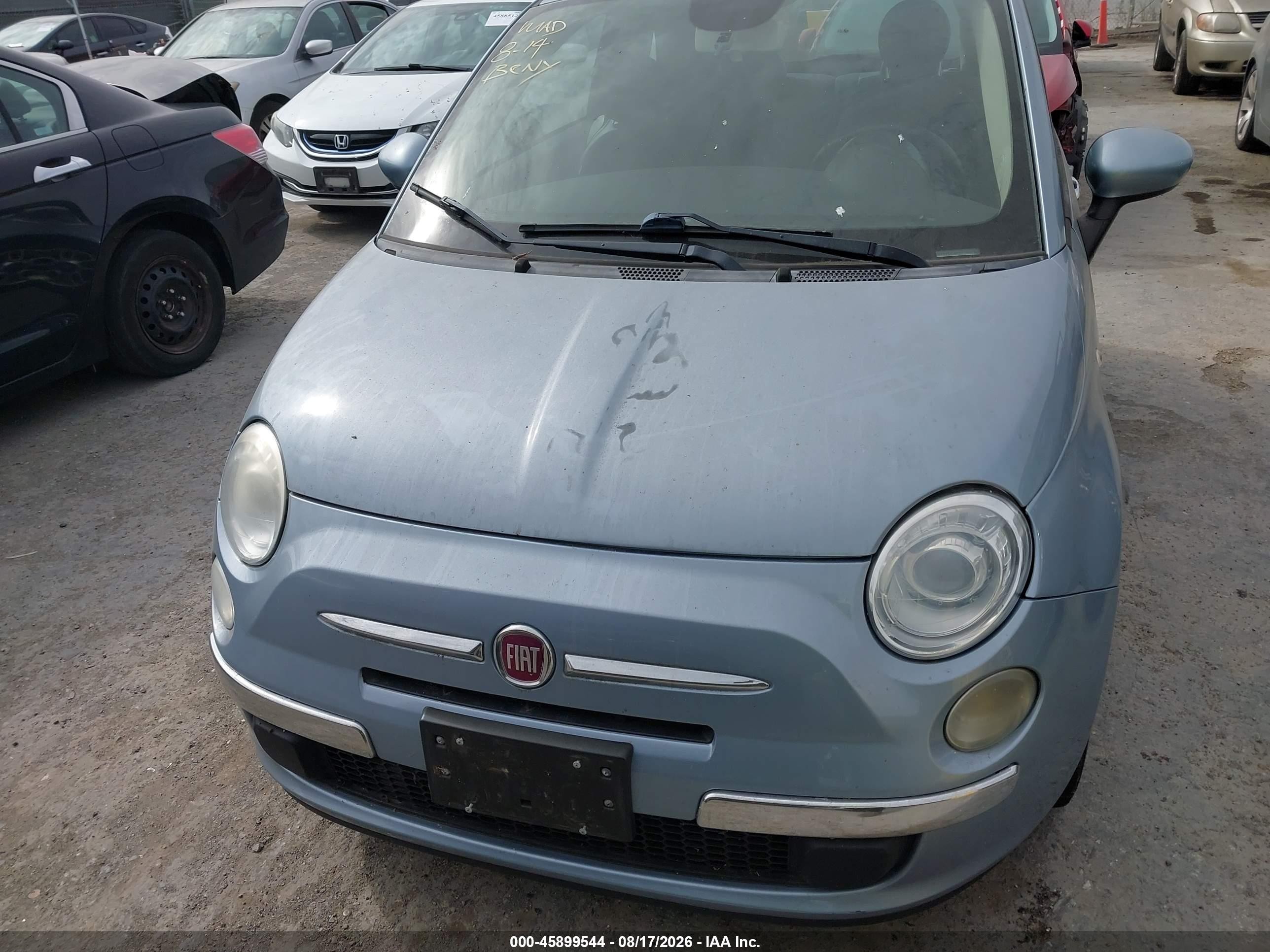 2013 Fiat 500 Pop Light Blue vin: 3C3CFFAR1DT689605