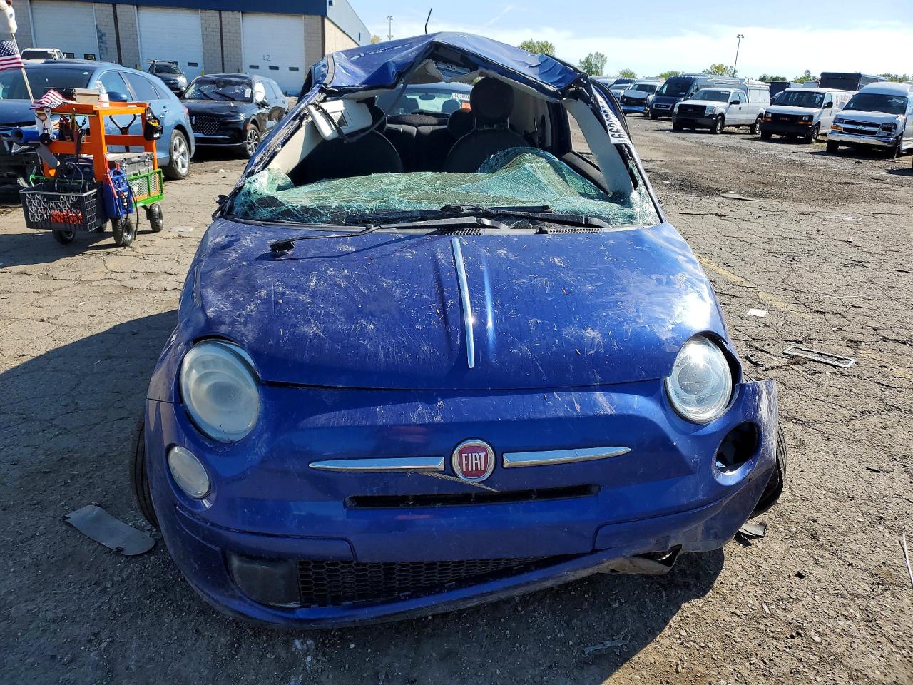 2013 Fiat 500 Pop Blue vin: 3C3CFFAR1DT689992