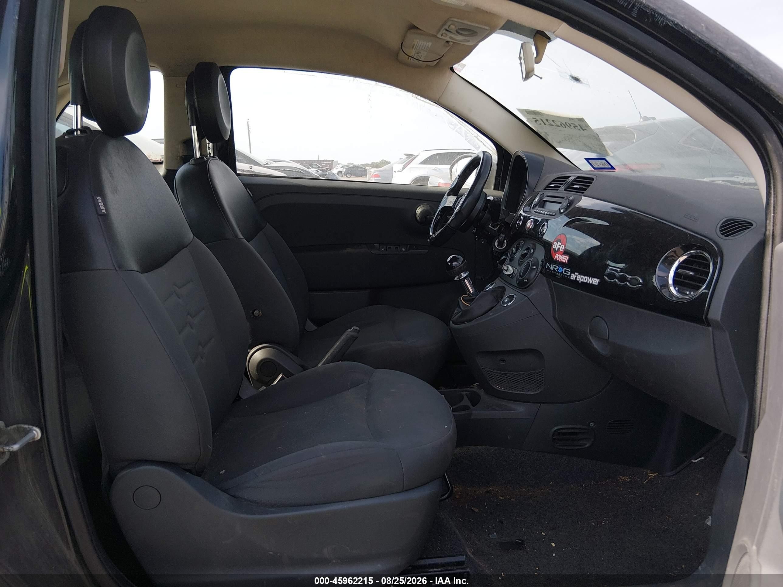 2013 Fiat 500 Pop Black vin: 3C3CFFAR1DT698305
