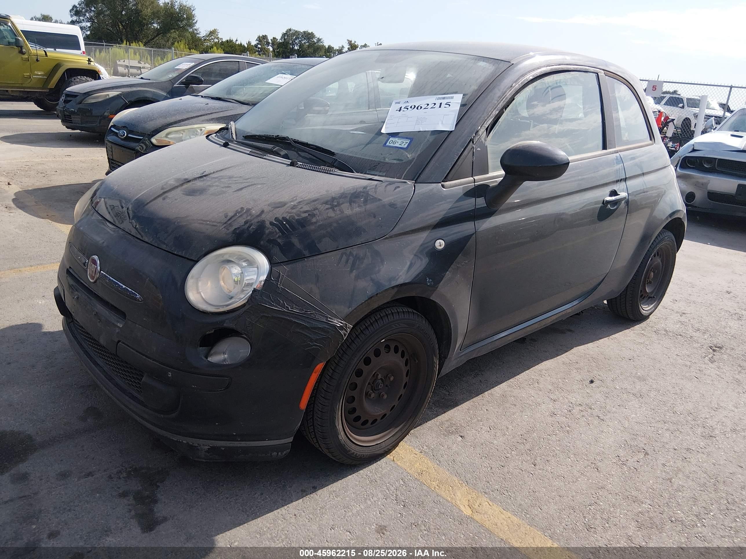 2013 Fiat 500 Pop Black vin: 3C3CFFAR1DT698305