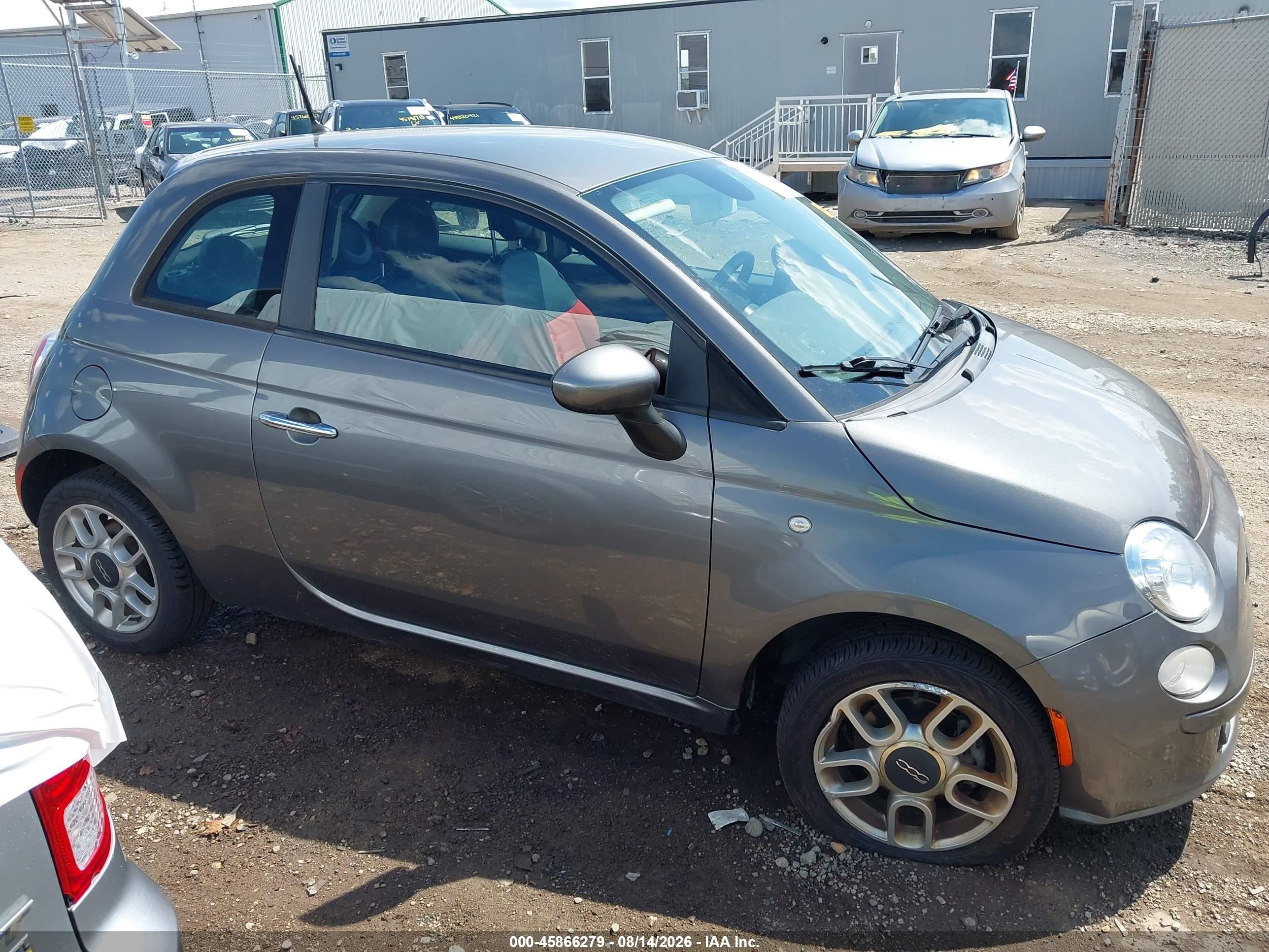 2013 Fiat 500 Pop Серый vin: 3C3CFFAR1DT726250