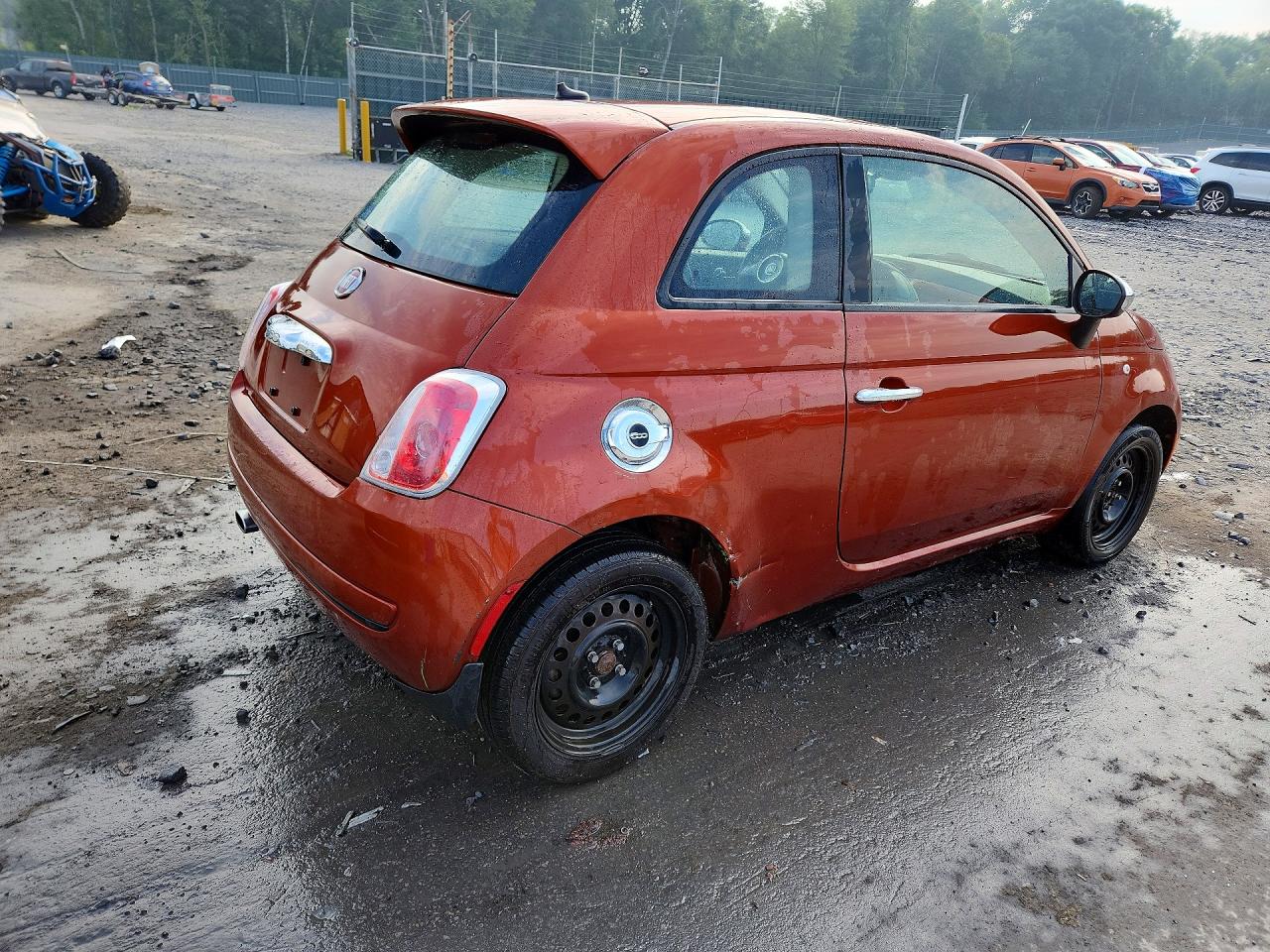 2014 Fiat 500 Pop Orange vin: 3C3CFFAR1ET172239