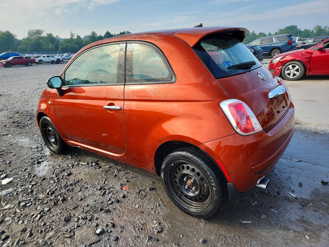 2014 Fiat 500 Pop Orange vin: 3C3CFFAR1ET172239