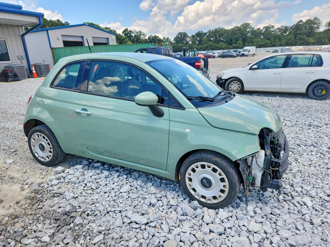 2014 Fiat 500 Pop Green vin: 3C3CFFAR1ET173147