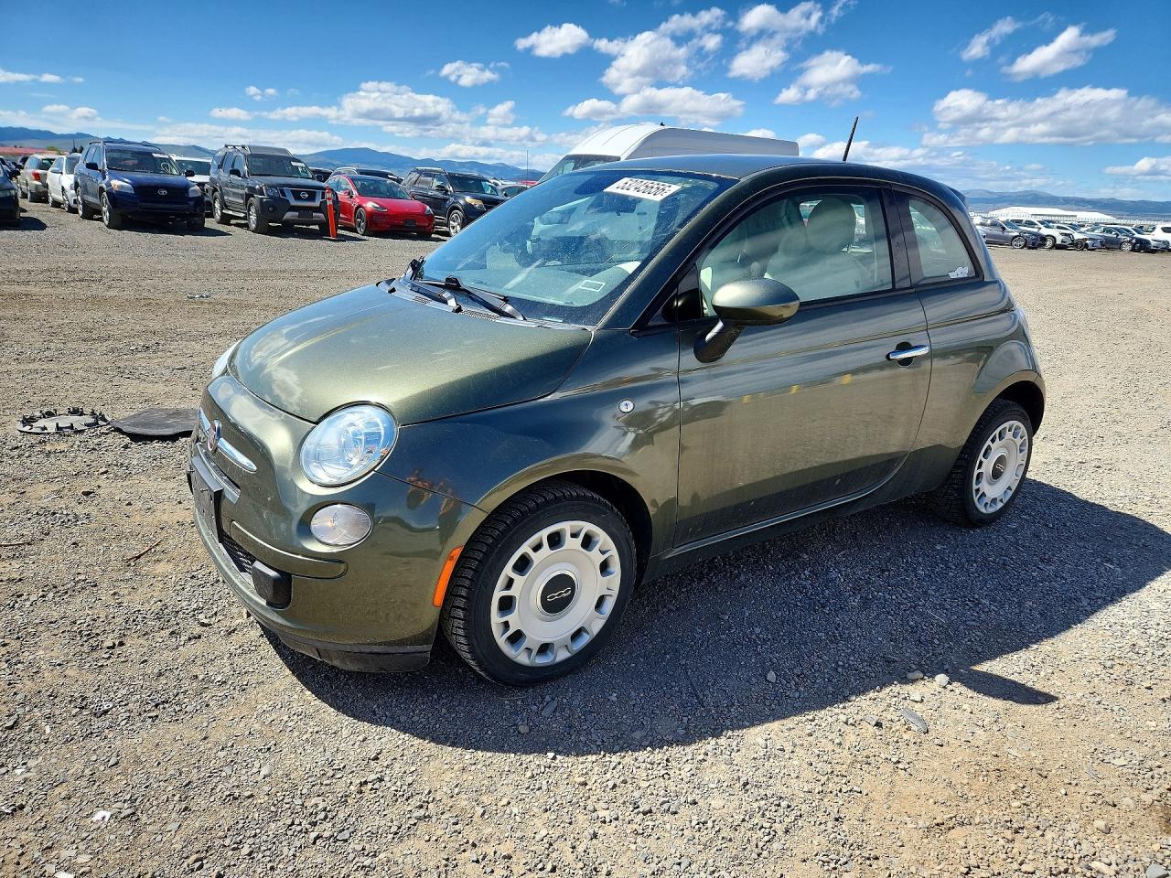 2014 Fiat 500 Pop Green vin: 3C3CFFAR1ET264242
