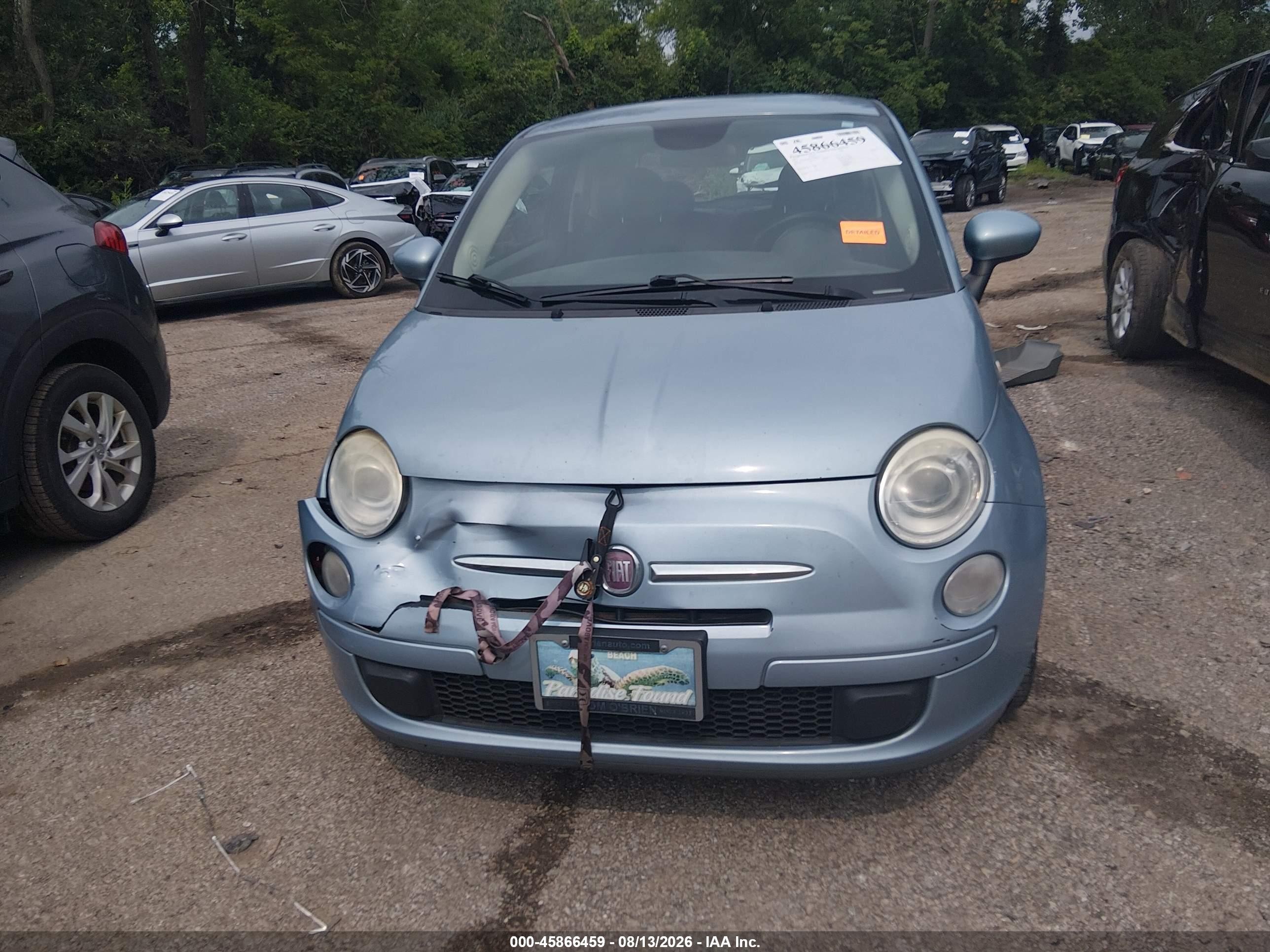 2015 Fiat 500 Pop Blue vin: 3C3CFFAR1FT586073