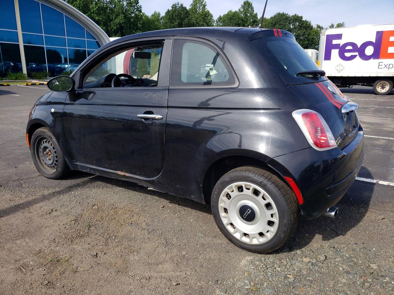 2012 Fiat 500 Pop Black vin: 3C3CFFAR2CT280415
