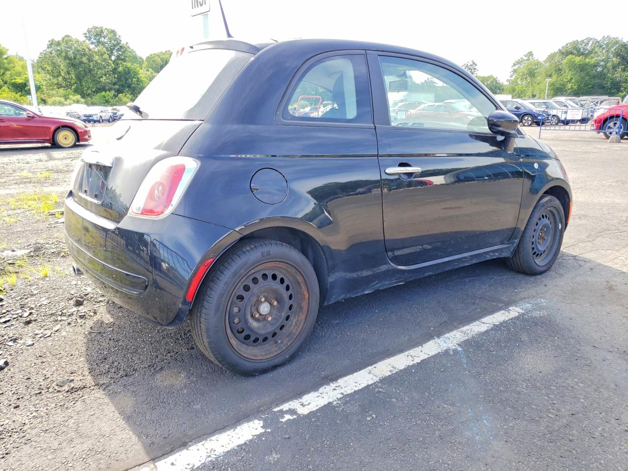 2012 Fiat 500 Pop Black vin: 3C3CFFAR2CT280415