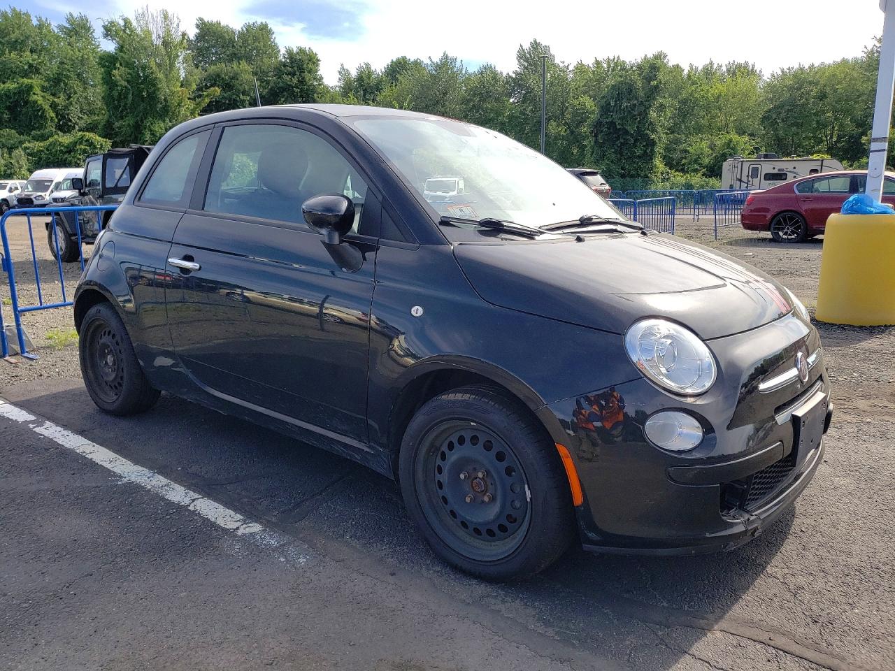 2012 Fiat 500 Pop Black vin: 3C3CFFAR2CT280415