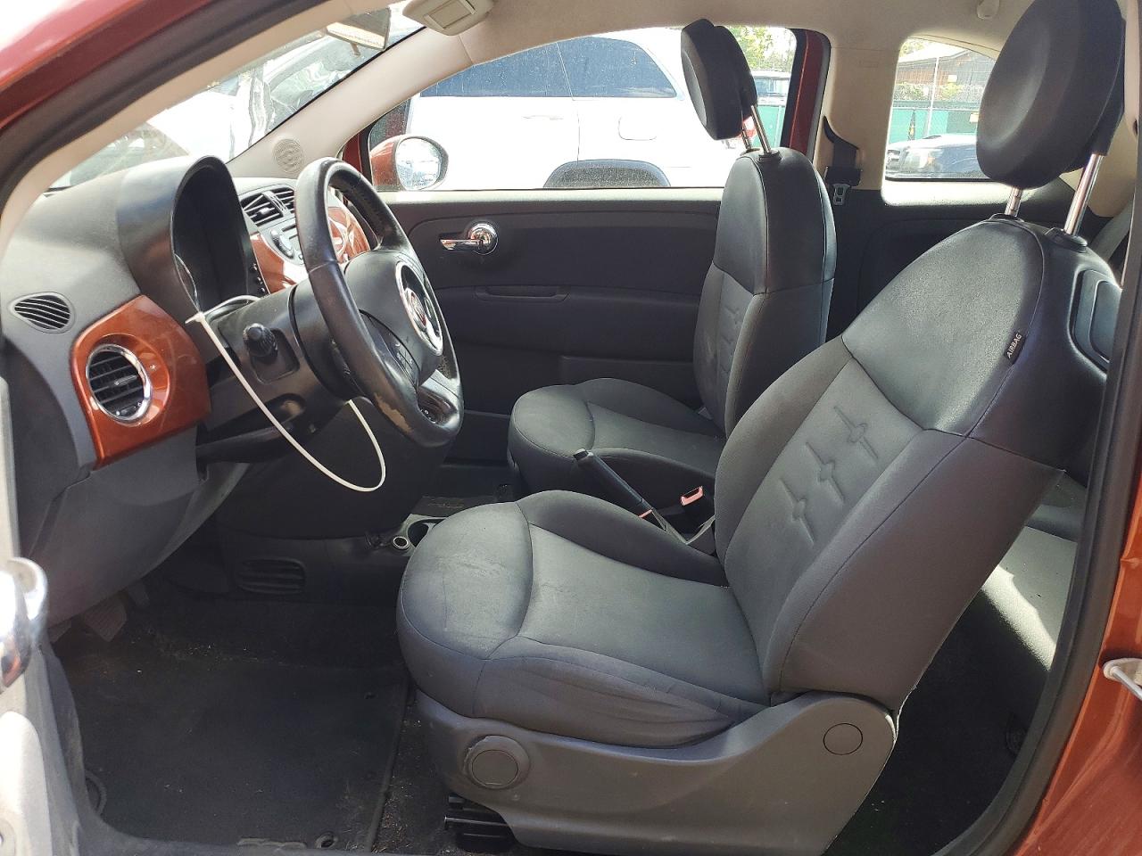 2012 Fiat 500 Pop Orange vin: 3C3CFFAR2CT291401