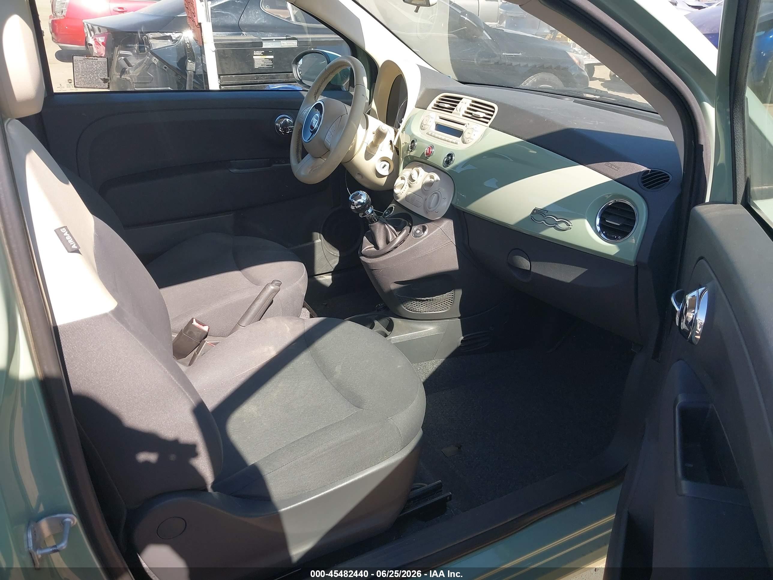 2013 Fiat 500 Pop Green vin: 3C3CFFAR3DT682039