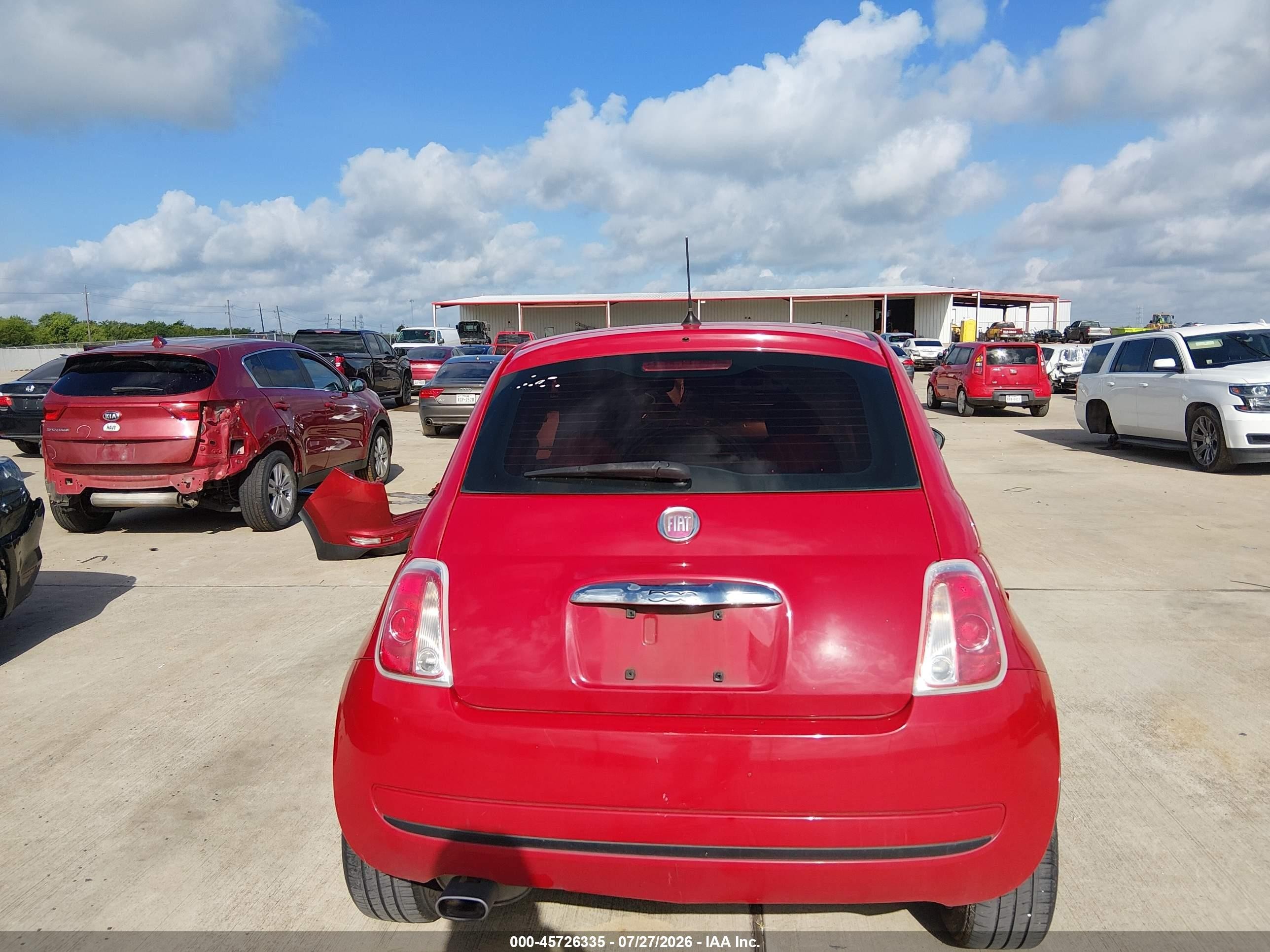 2013 Fiat 500 Pop Red vin: 3C3CFFAR3DT686401
