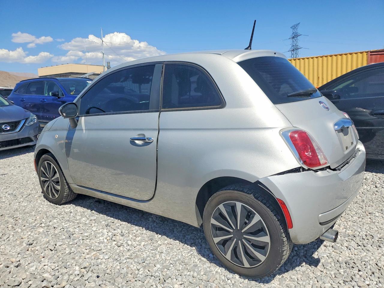 2013 Fiat 500 Pop Silver vin: 3C3CFFAR3DT686527