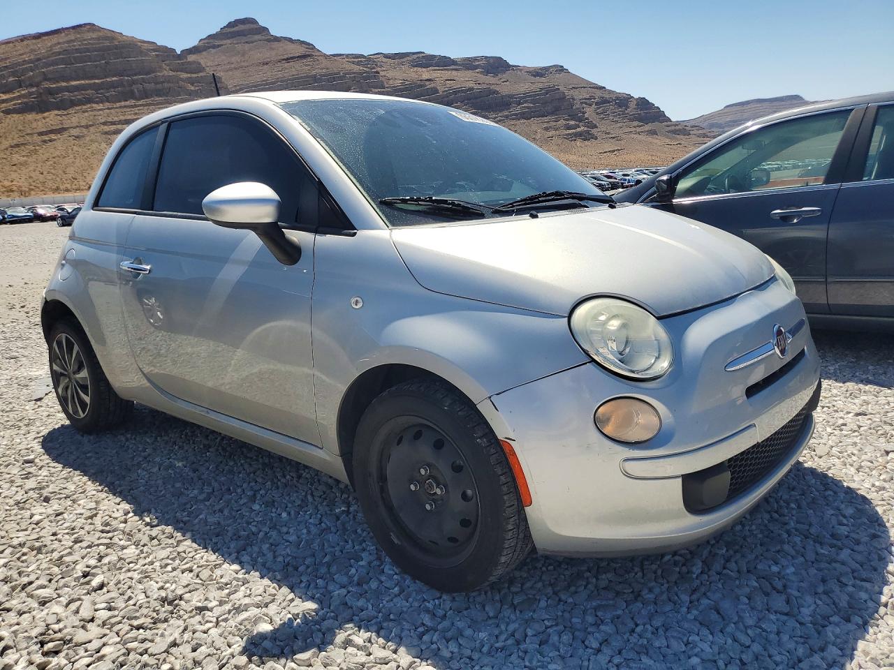 2013 Fiat 500 Pop Silver vin: 3C3CFFAR3DT686527