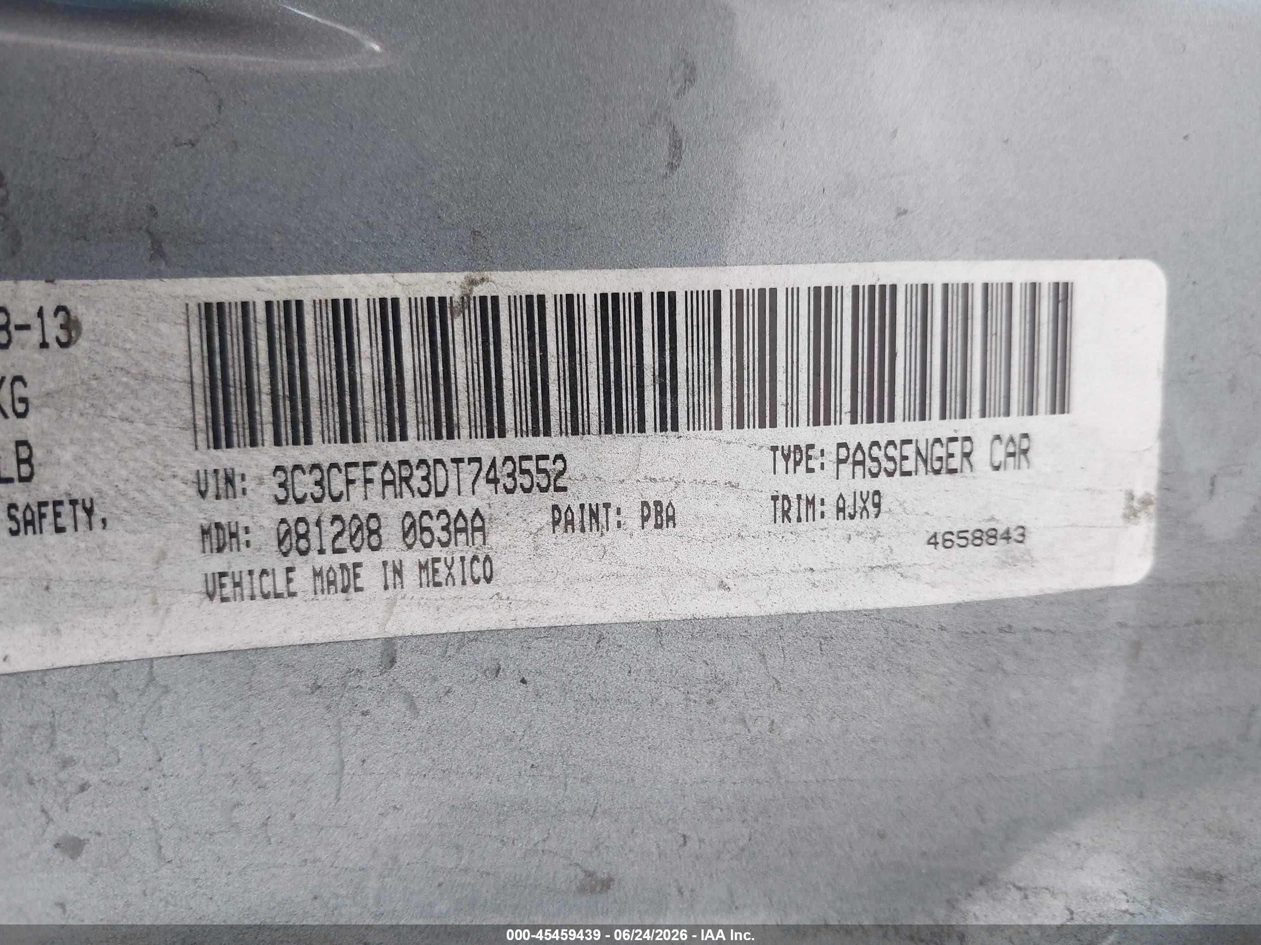 2013 Fiat 500 Pop Light Blue vin: 3C3CFFAR3DT743552