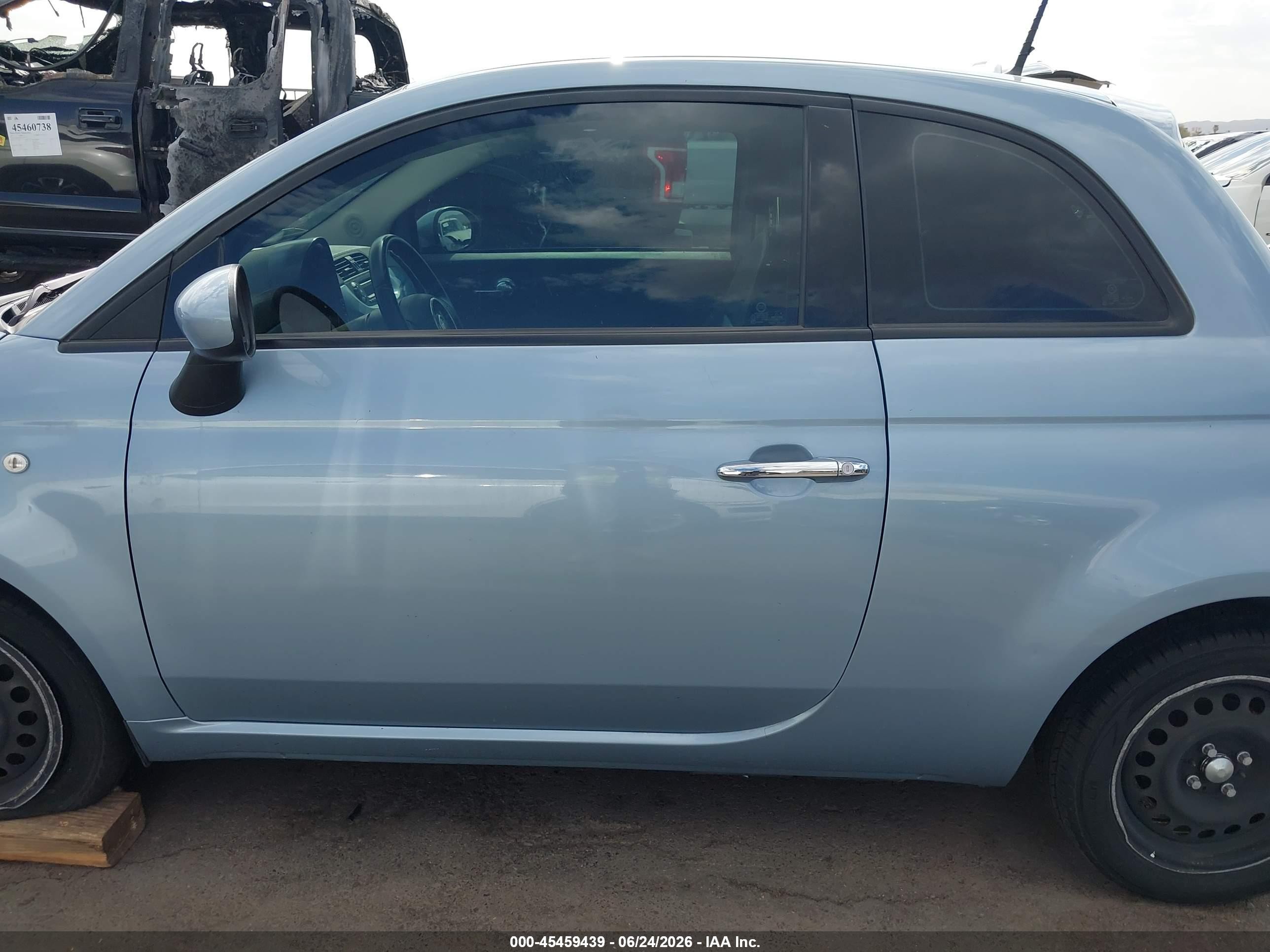 2013 Fiat 500 Pop Light Blue vin: 3C3CFFAR3DT743552