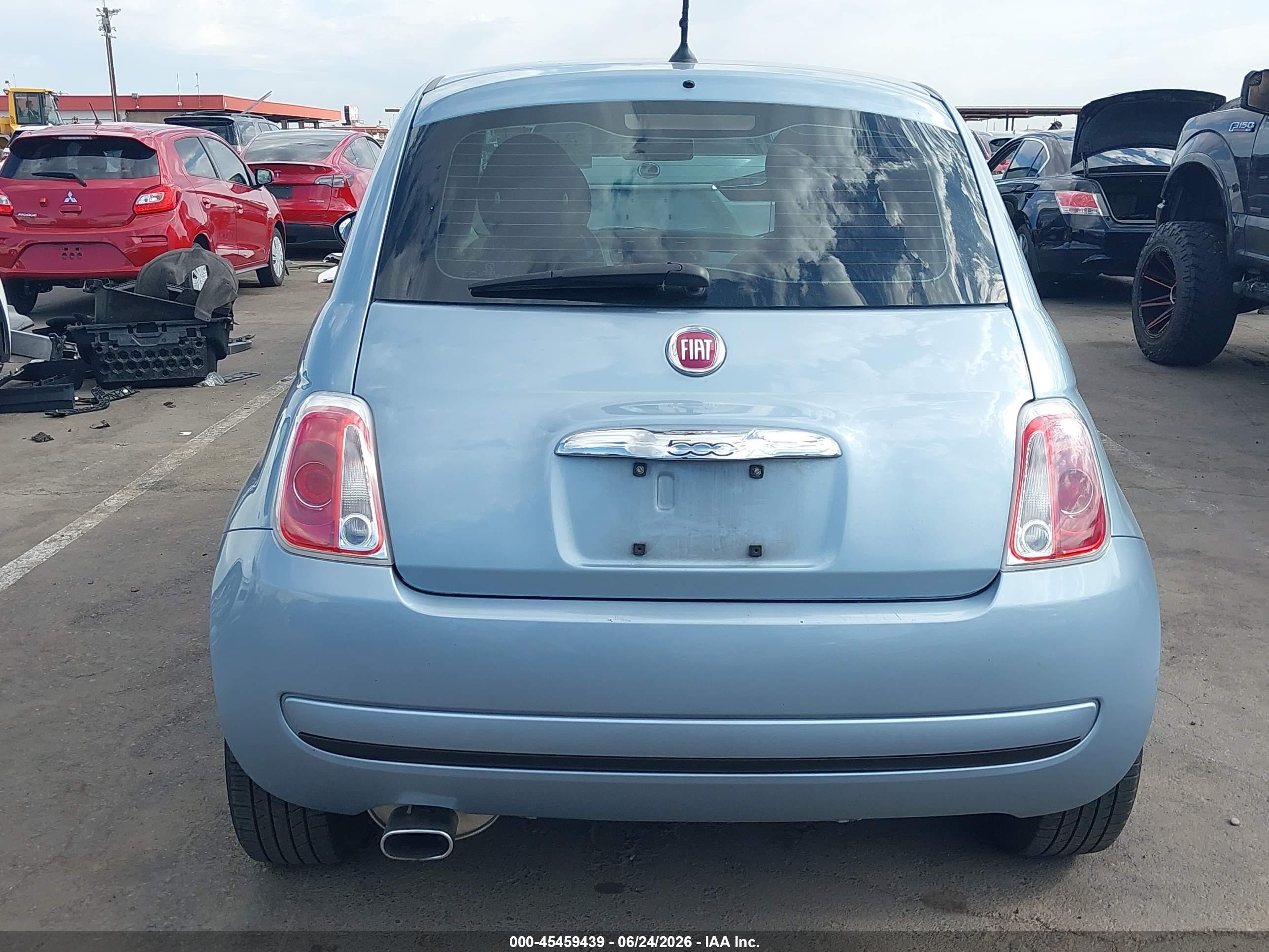 2013 Fiat 500 Pop Light Blue vin: 3C3CFFAR3DT743552