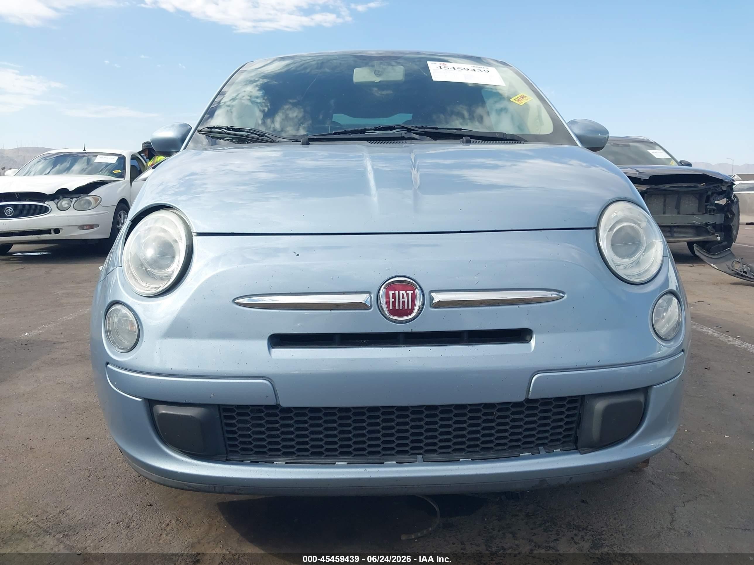 2013 Fiat 500 Pop Light Blue vin: 3C3CFFAR3DT743552