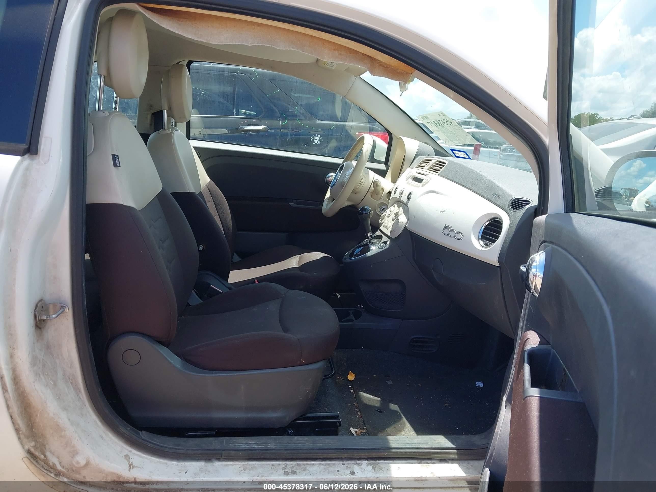 2013 Fiat 500 Pop White vin: 3C3CFFAR3DT749366