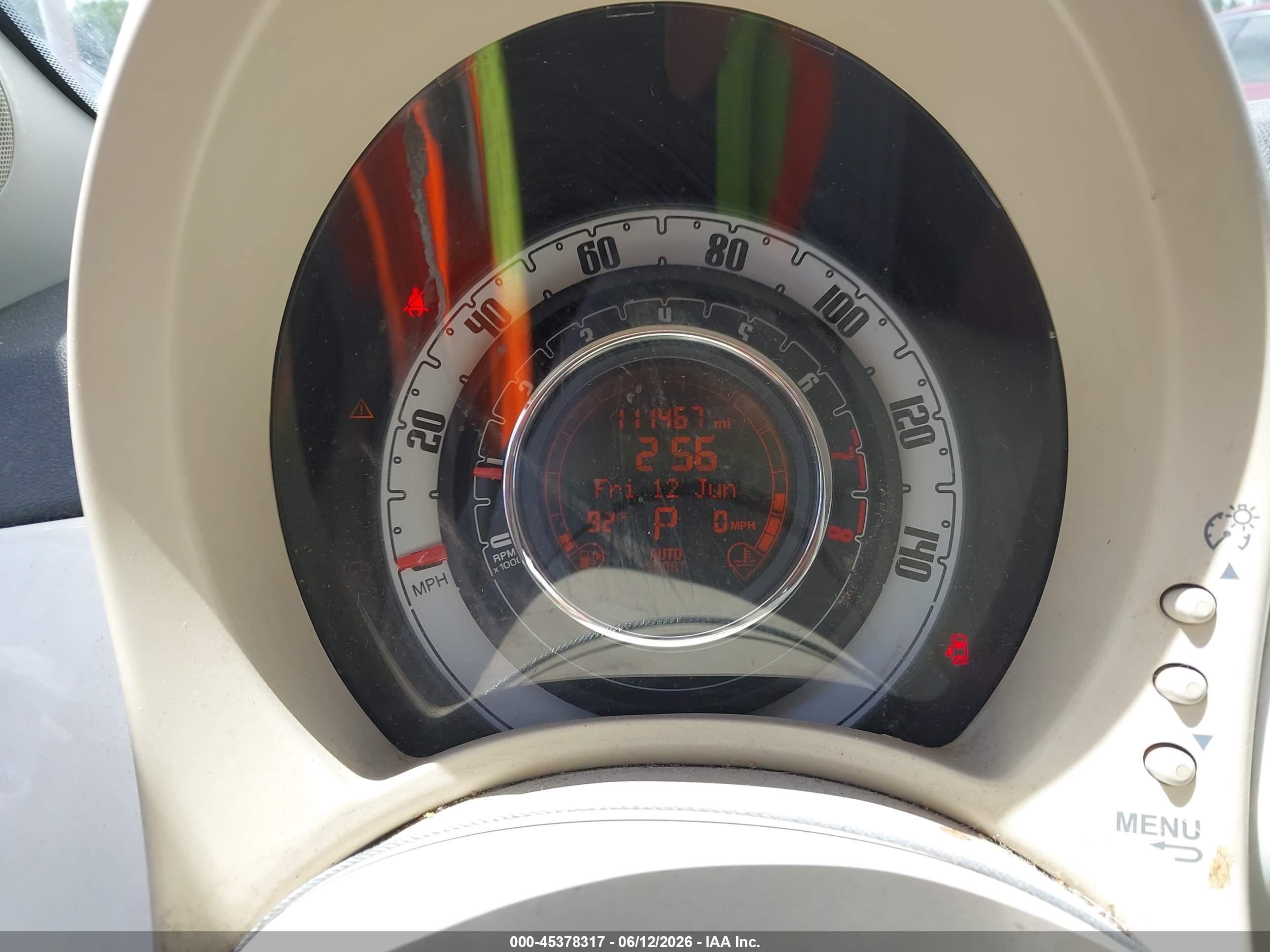 2013 Fiat 500 Pop White vin: 3C3CFFAR3DT749366