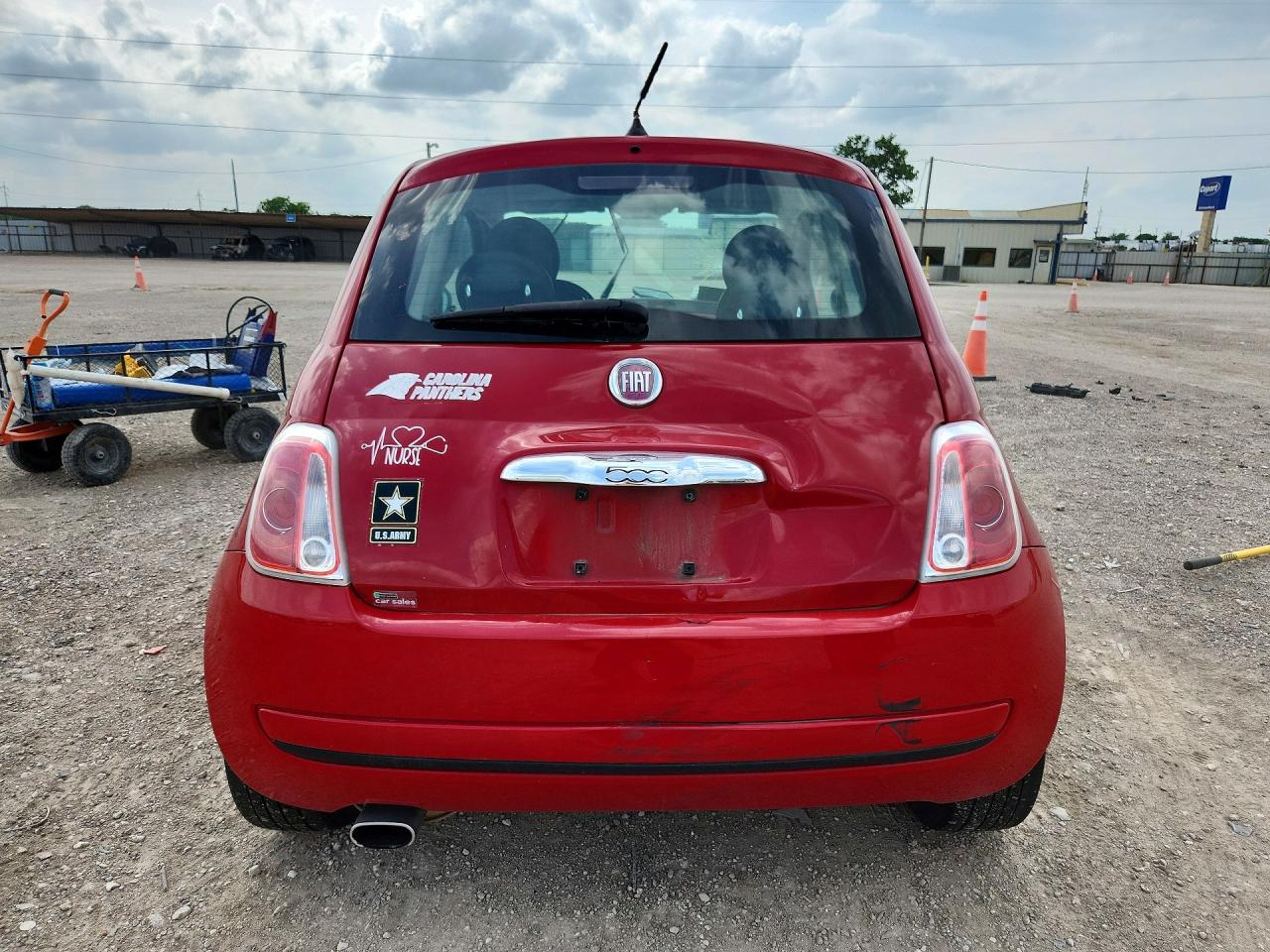 2014 Fiat 500 Pop Red vin: 3C3CFFAR3ET205452
