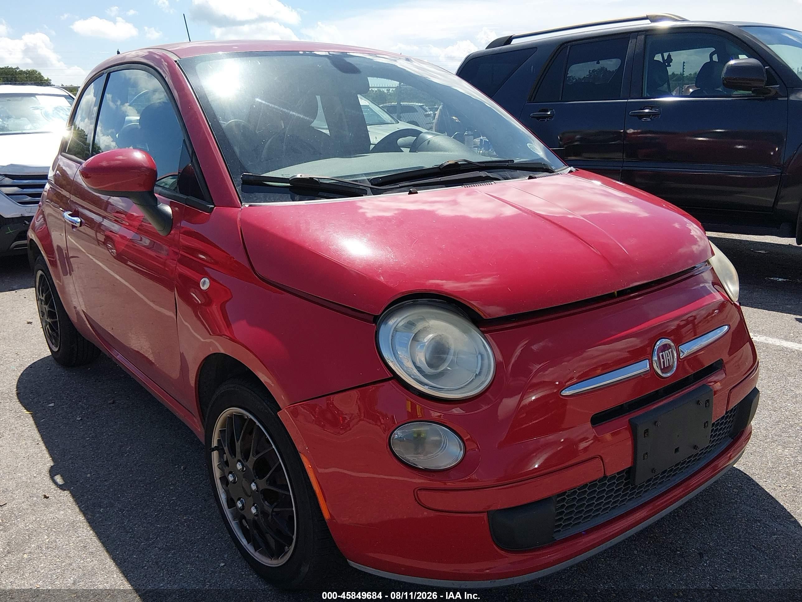2014 Fiat 500 Pop Red vin: 3C3CFFAR3ET210456