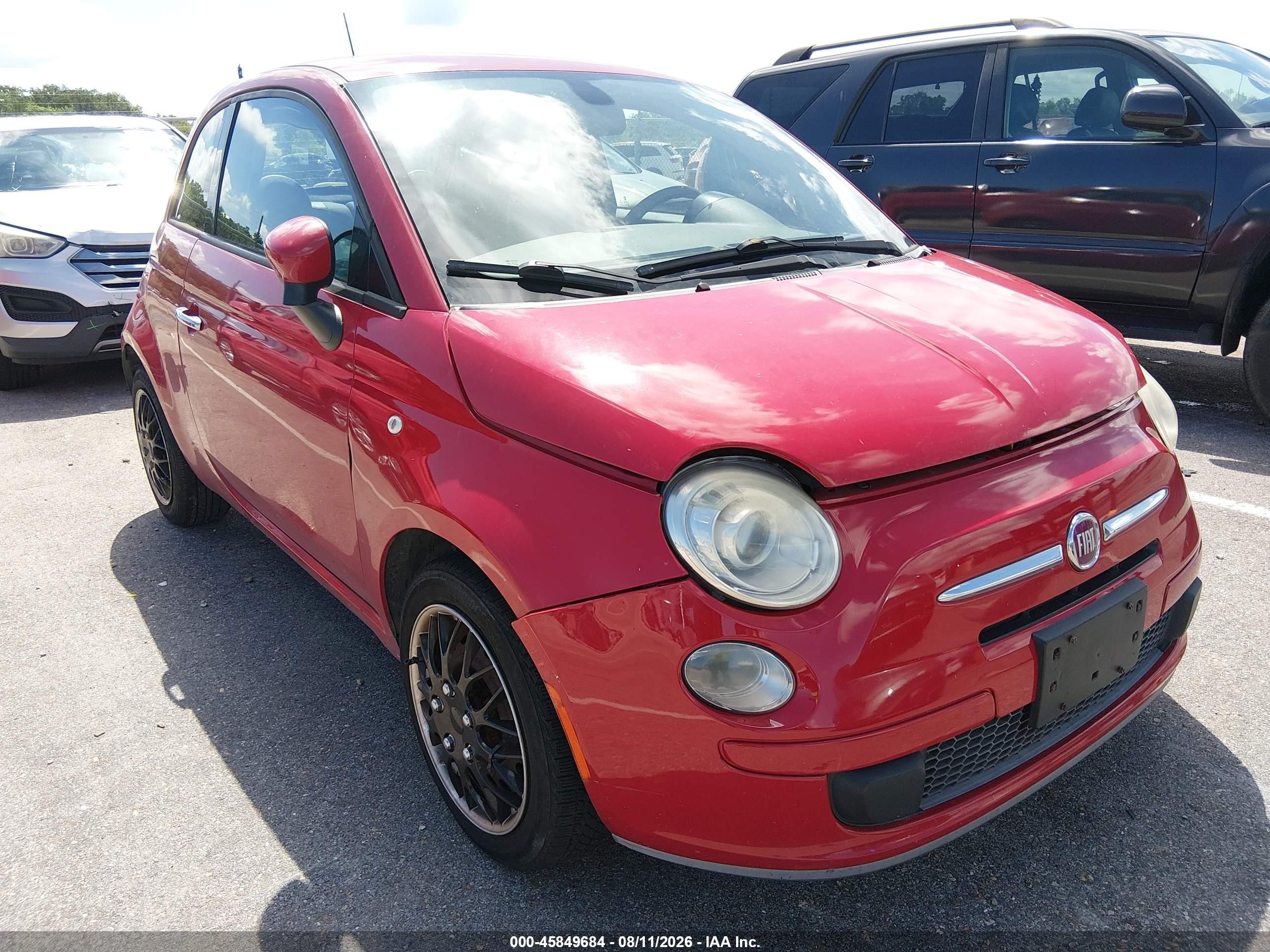 2014 Fiat 500 Pop Red vin: 3C3CFFAR3ET210456