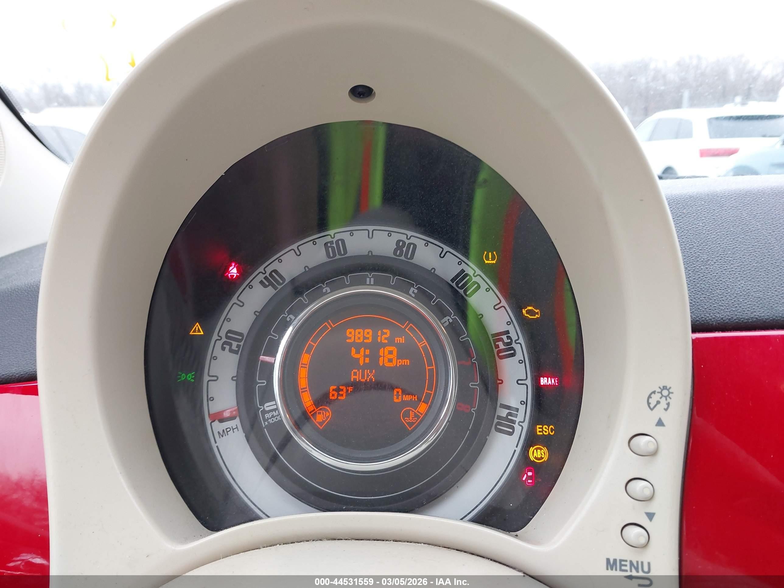 2015 Fiat 500 Pop Red vin: 3C3CFFAR3FT501394