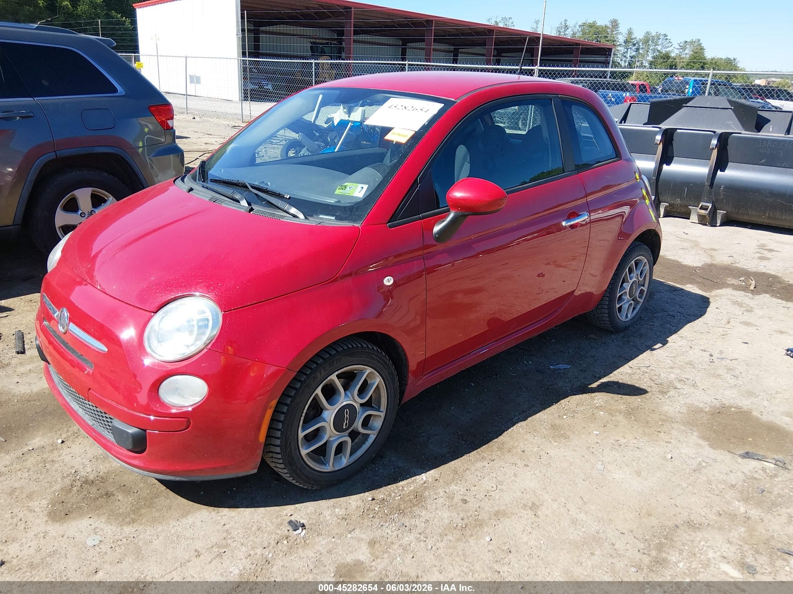 2012 Fiat 500 Pop Red vin: 3C3CFFAR4CT125137