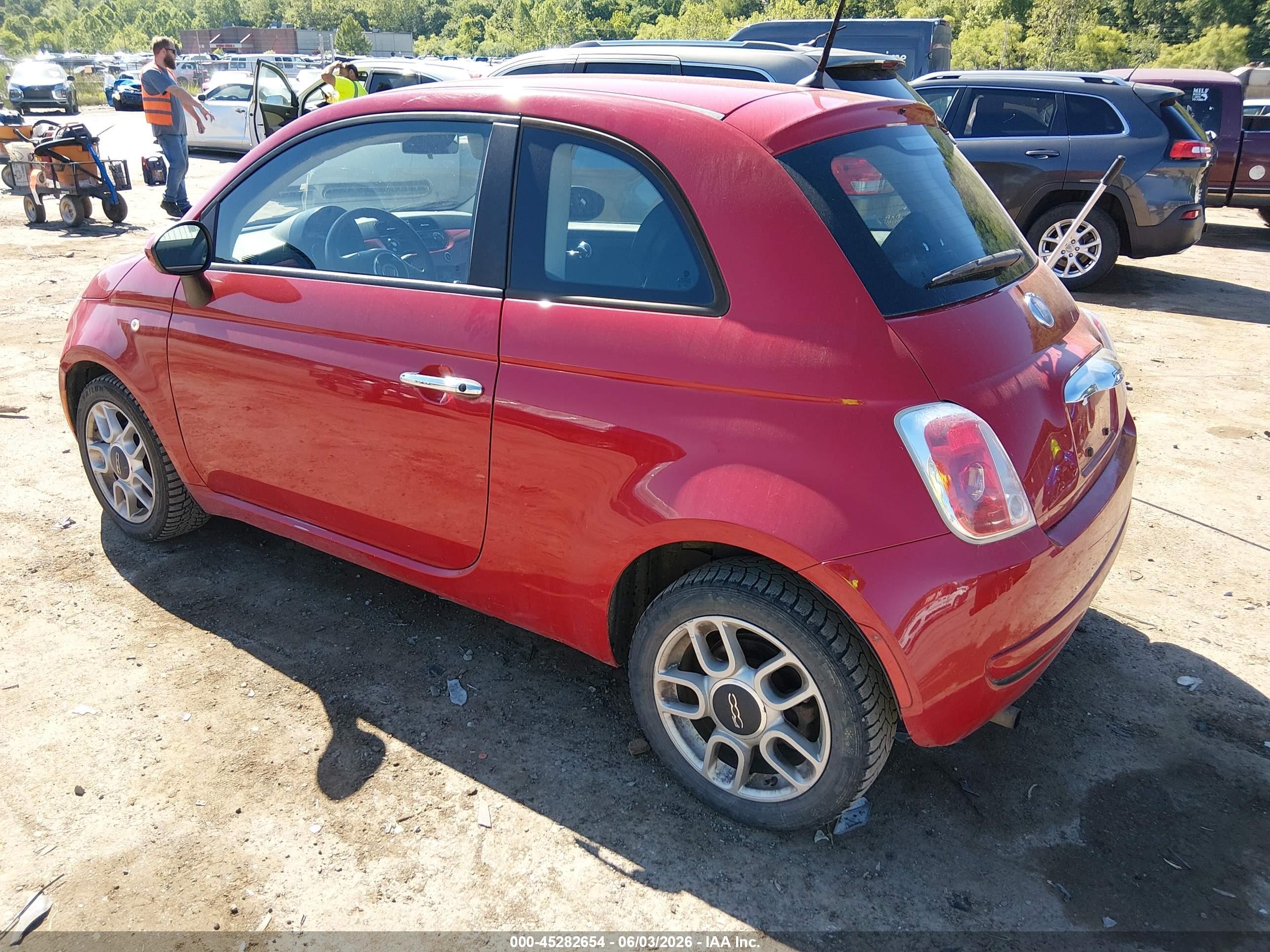 2012 Fiat 500 Pop Red vin: 3C3CFFAR4CT125137